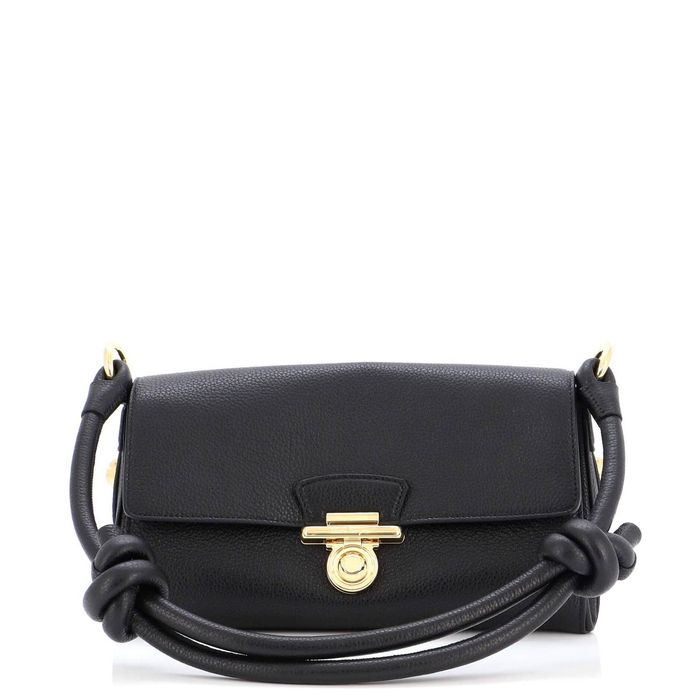 Salvatore Ferragamo Glam Flap Shoulder Bag Leather Small | Grailed