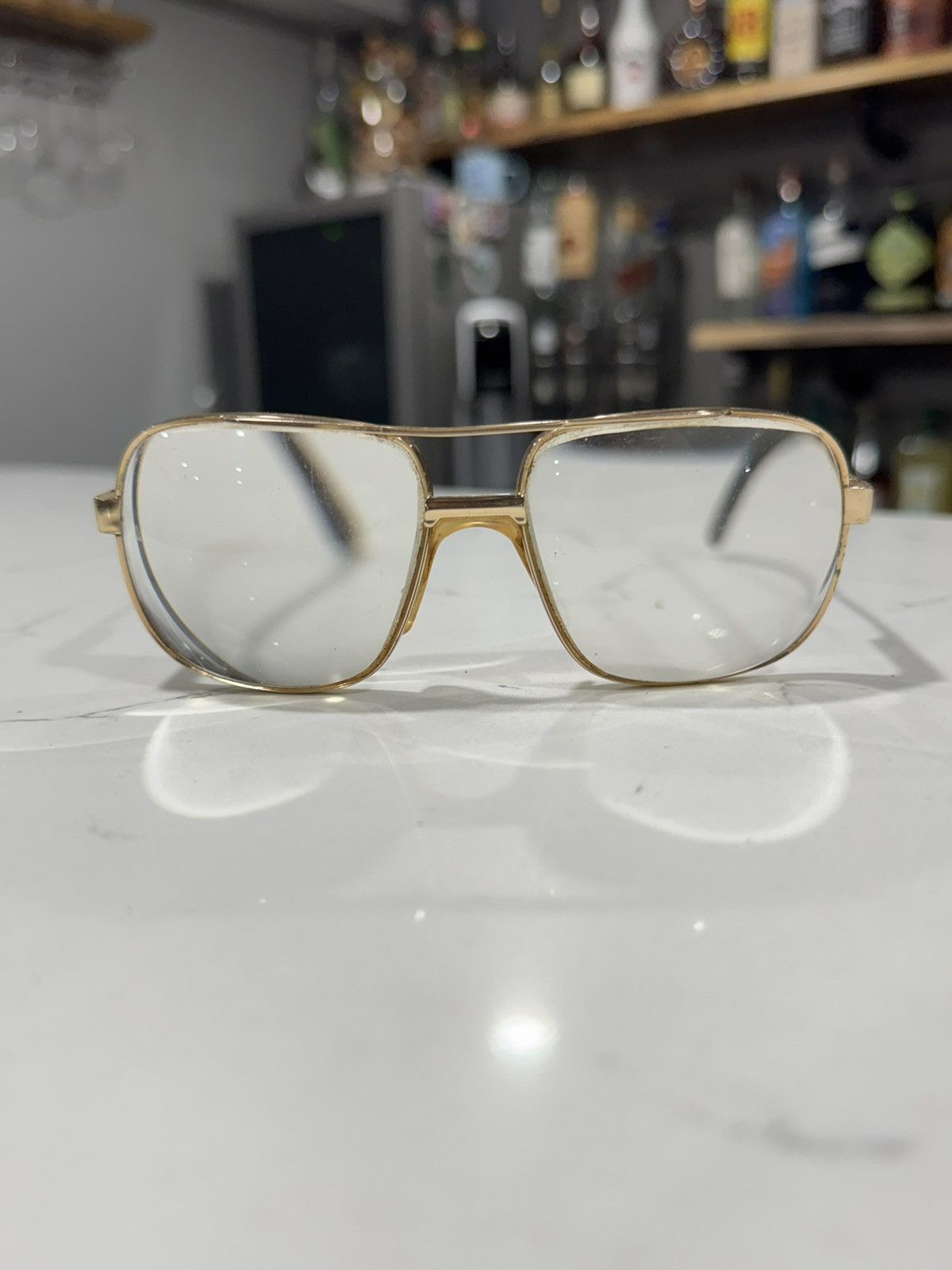 Safilo RARE Vintage AVIATORS by Safilo Elasta 3009 EYEGLASSES FRAME Size ONE SIZE - 9 Thumbnail