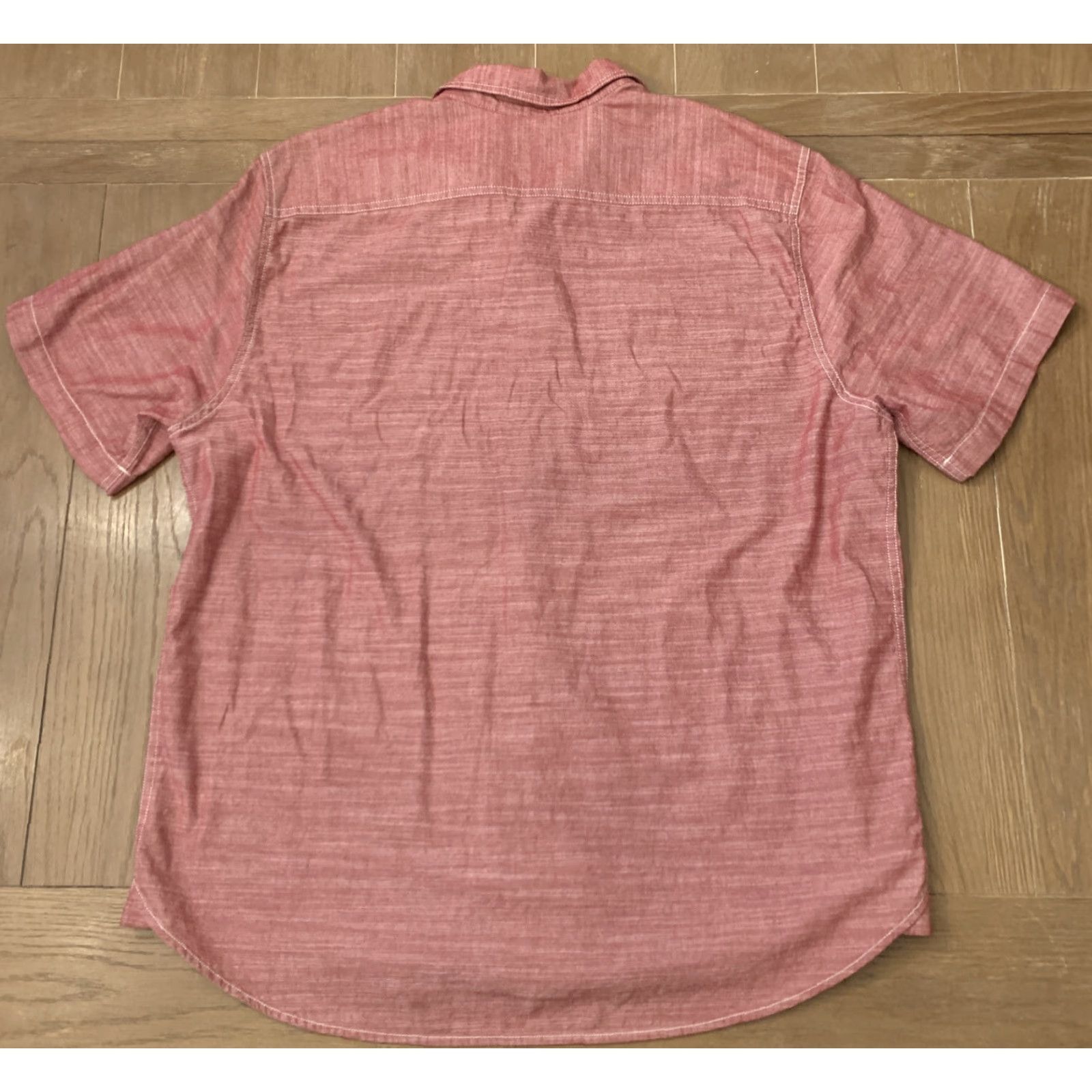 Vintage Woolrich Button-Up Shirt Mens Short Sleeve XL Red 100% Cotton Casual Outdoor Classic Size US XL / EU 56 / 4 - 4 Thumbnail