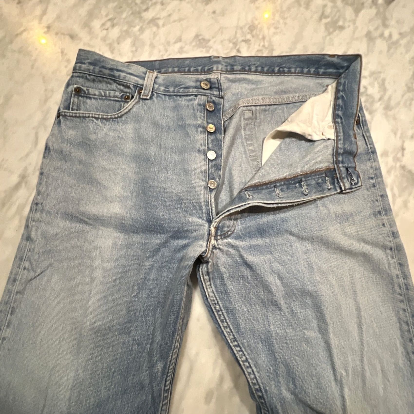 Vintage VINTAGE LEVIS 501 Jeans Original Fit Button Fly Measure 36x32 Size 38x34 USA Men Size US 36 / EU 52 - 3 Thumbnail