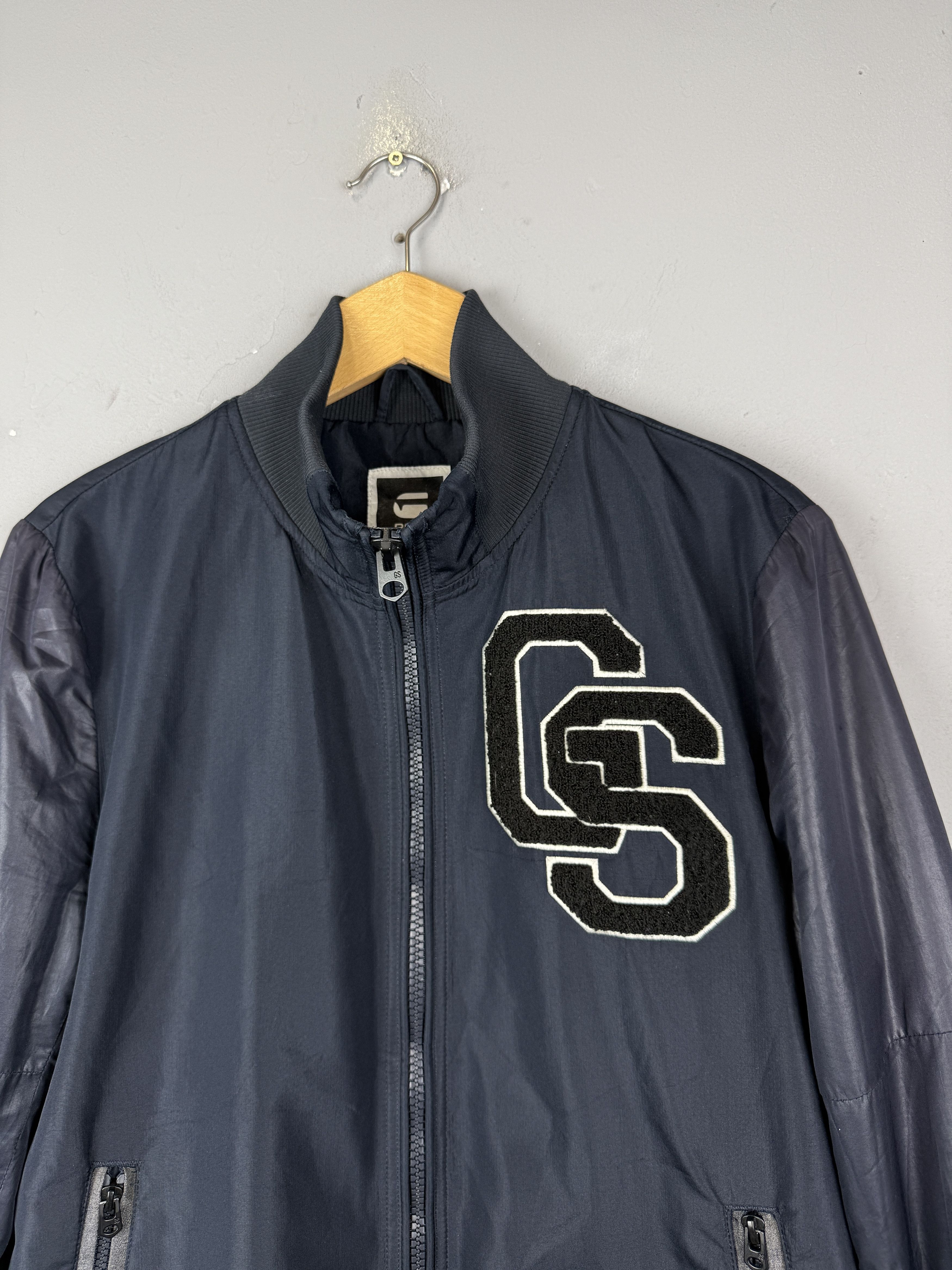 G-Star G-Star Raw Baseball Bonded Bomber Back Logo Nylon Dark Blue Size US L / EU 52-54 / 3 - 4 Thumbnail