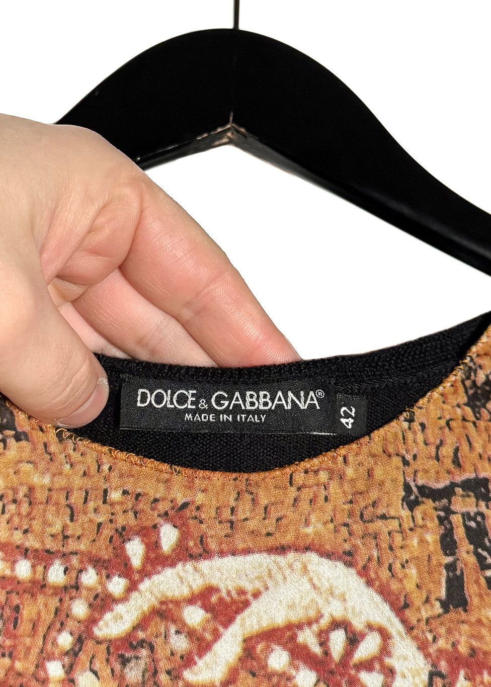 Dolce & Gabbana Dolce & Gabbana 2013 Byzantine Print Silk Wool Top Size M / US 6-8 / IT 42-44 - 4 Thumbnail