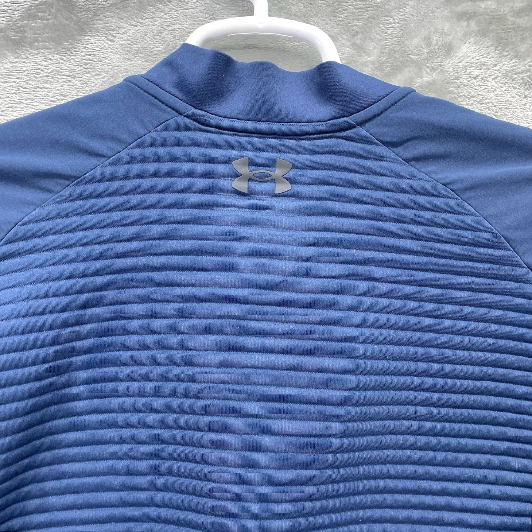 Under Armour Under Armour Golf Jacket Mens M Full Zip Storm Evolution Dayrona Navy Blue Ribbed Stand-Up Collar Solid Polyester Jacket Clothing Size US M / EU 48-50 / 2 - 4 Thumbnail