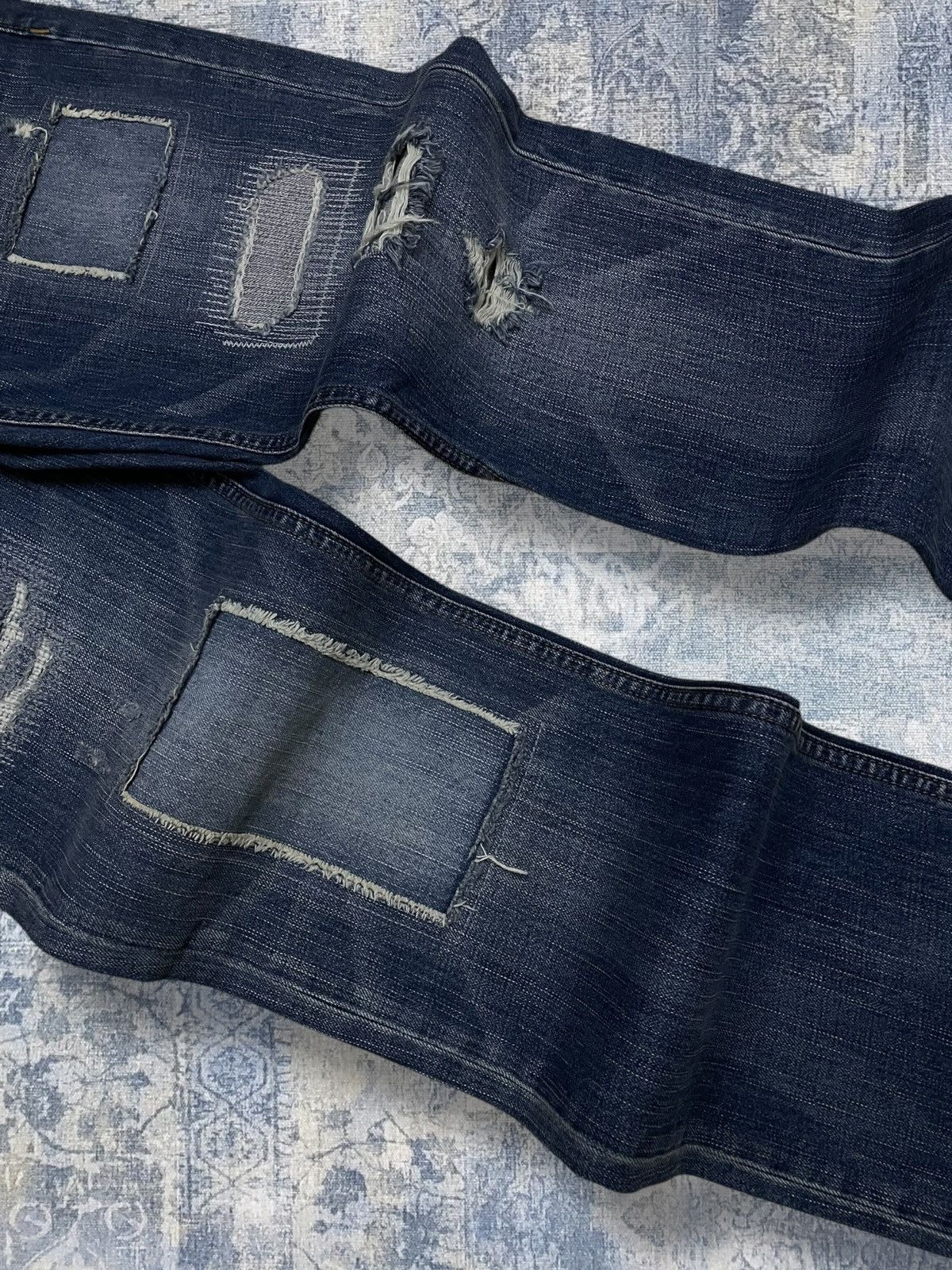 Japanese Brand Rare Designer American Eagle Outfiters Patchwork Distressed Size US 31 - 6 Thumbnail