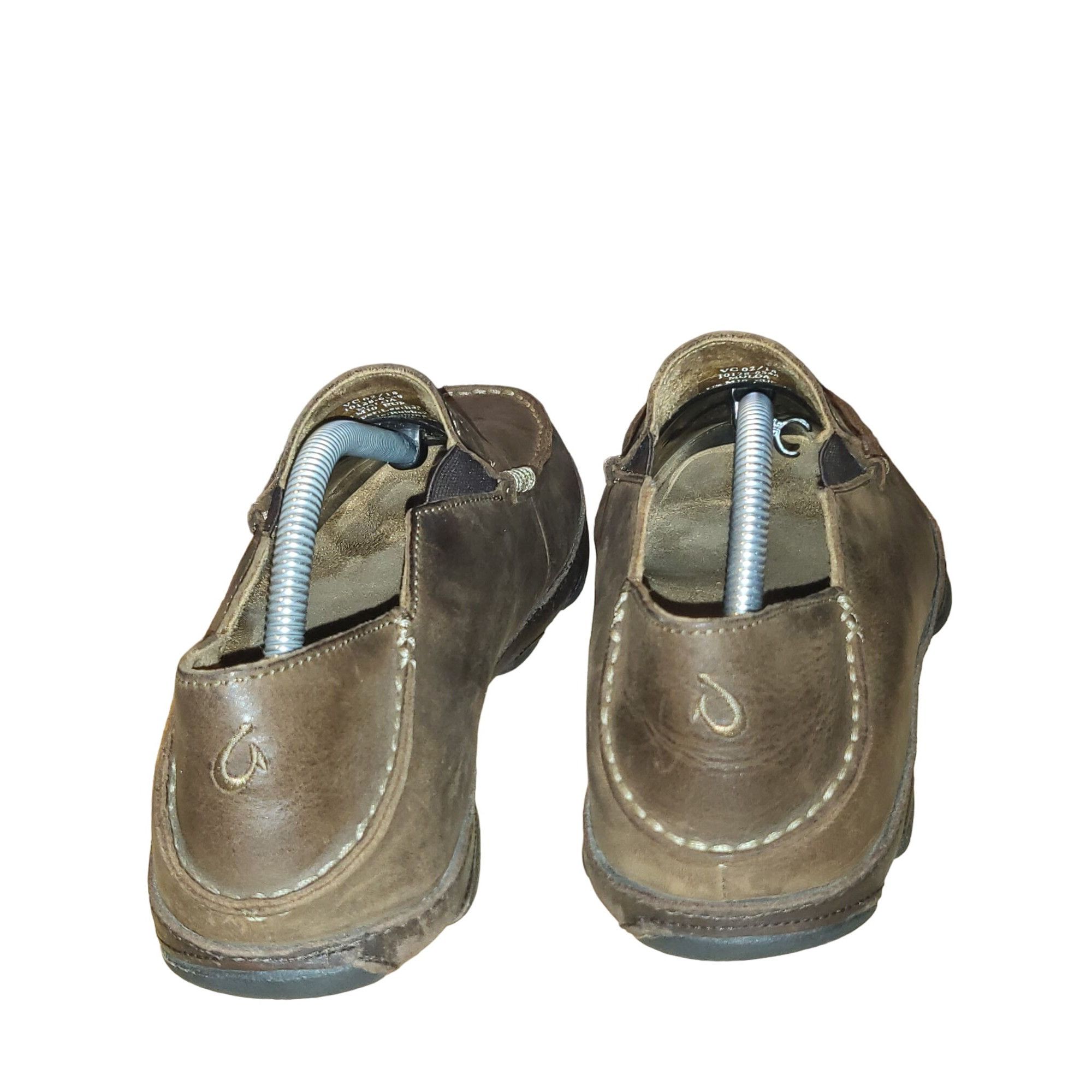 Olukai Olukai Moloa Slip On Shoes Men Sz 10 EU 43 Leather Dark Java Size US 10 / EU 43 - 5 Thumbnail