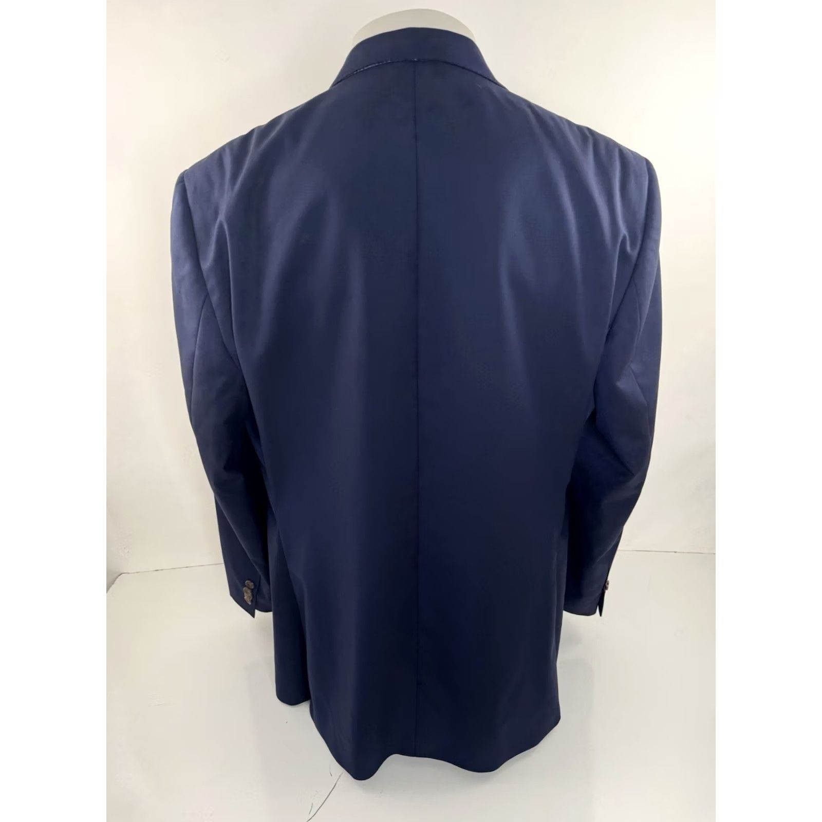 Jack Victor JACK VICTOR Blazer Wool Navy 46 R EXCELLENT - 1913 WOOL Vitale Barberis Canonico - Blazer Jacket Mens Size 46R - 3 Thumbnail