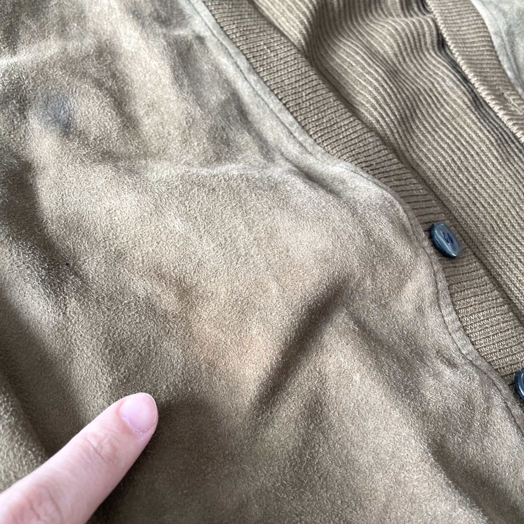 Vintage VINTAGE Torras Cardigan Men’s Sweater Jacket 60s 70s 80s Grandpa Knit Leather/Cotton Green L XL Boys, Womens, Mens Size US L / EU 52-54 / 3 - 7 Thumbnail