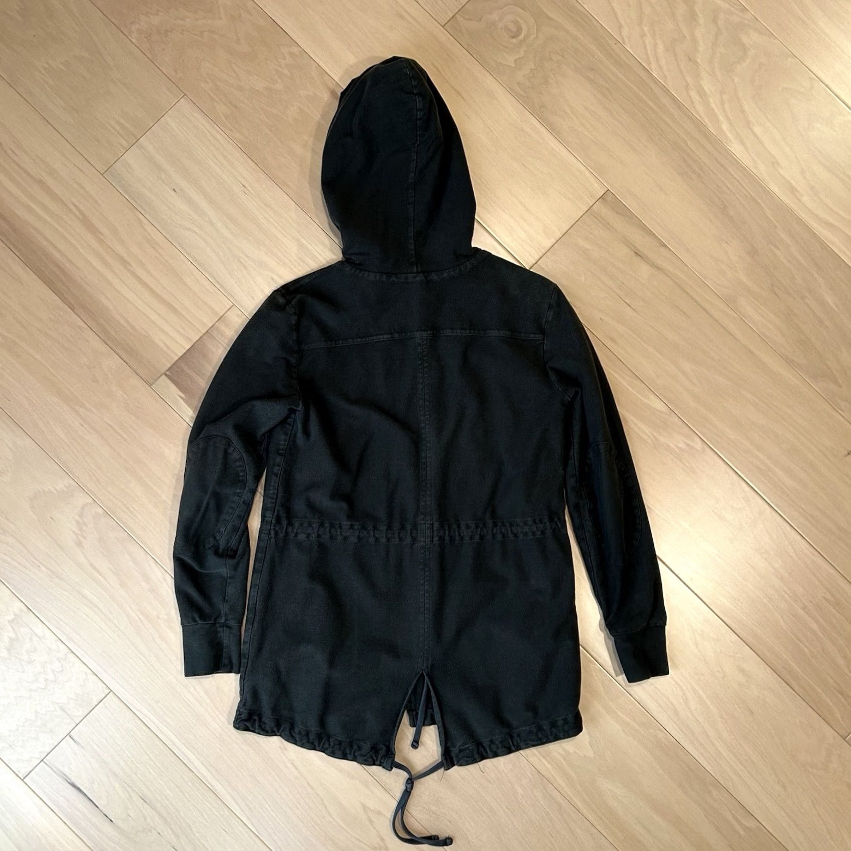 James Perse James Perse Light Parka Hoodie Long Sleeve Womens 2 Black Size XS / US 0-2 / IT 36-38 - 2 Thumbnail