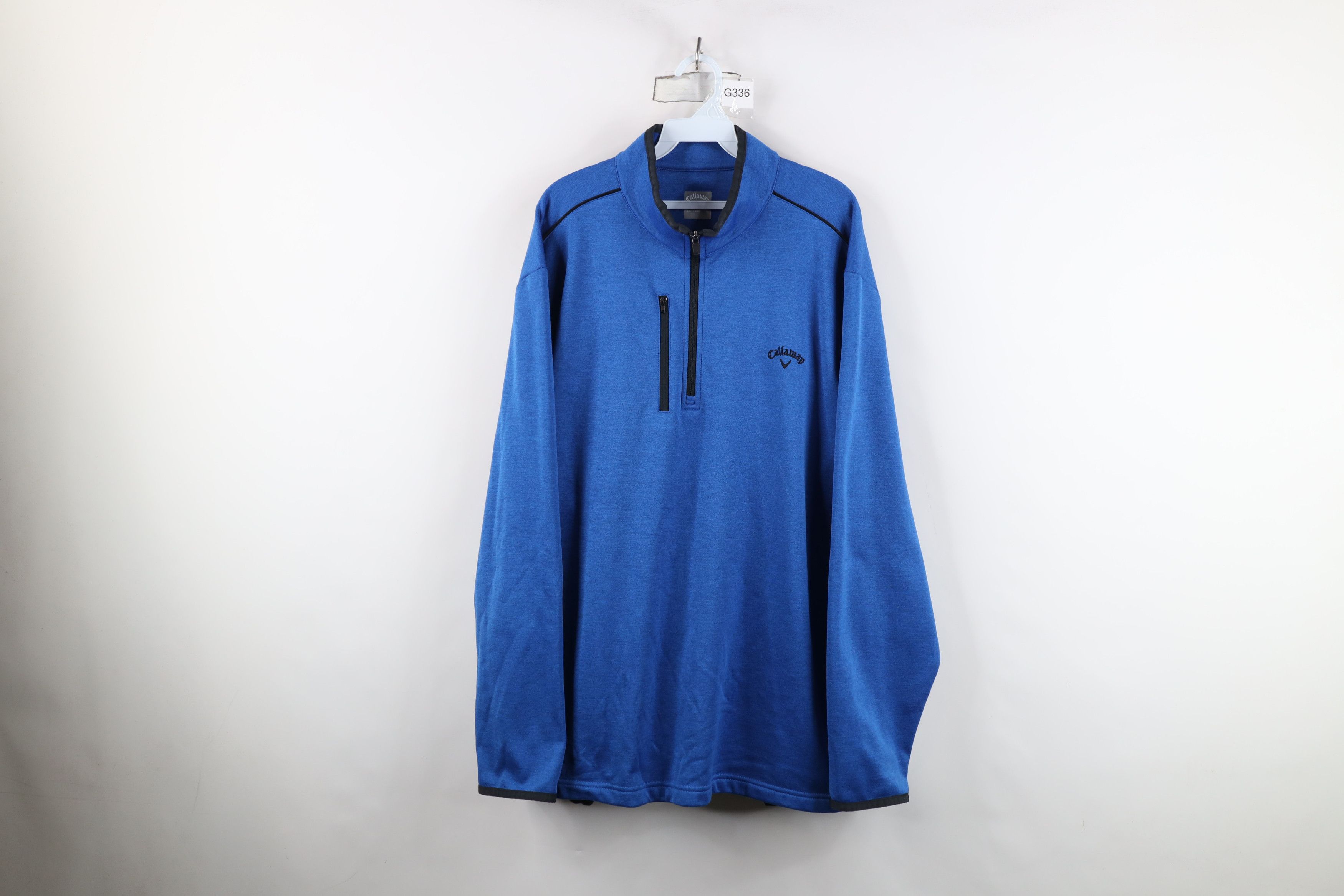 Callaway Callaway Golf Fleece Lined Half Zip Pullover Sweater Blue Size US XXL / EU 58 / 5 - 1 Thumbnail
