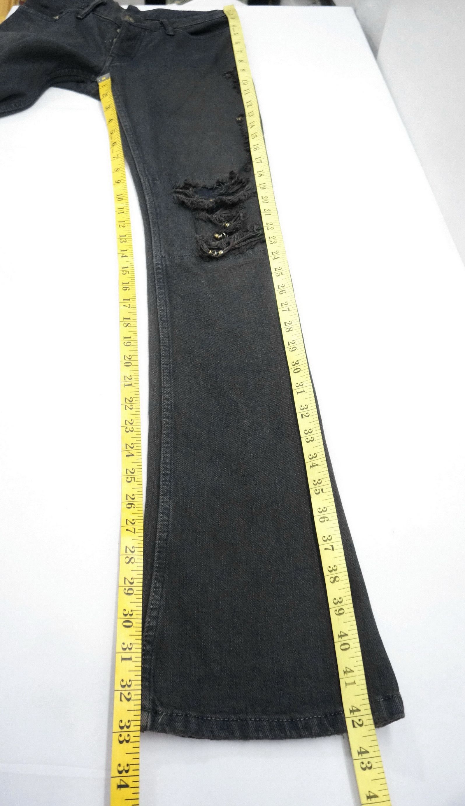 If Six Was Nine 🔥 IF SIX WAS NINE MANIAC Mud Max SBCM0305ADK Flared Jeans Size US 28 / EU 44 - 15 Thumbnail