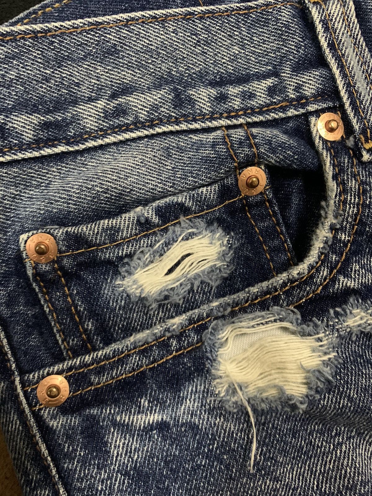 14th Addiction Vintage Y2K Japanese Brand RNA Distressed Grunge Jeans Size US 30 / EU 46 - 5 Thumbnail