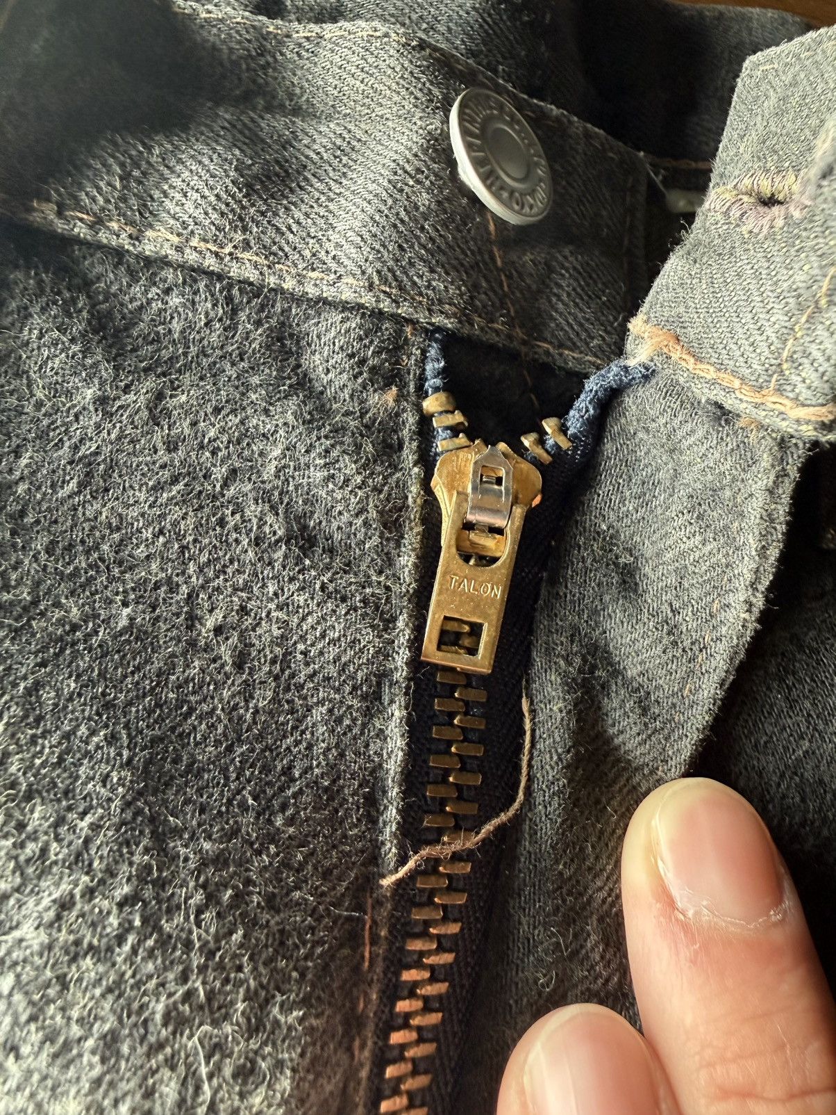 Nepenthes Nepenthes Hoggs Needles 1990s Japanese Selvedge Denim Size US 30 / EU 46 - 5 Thumbnail