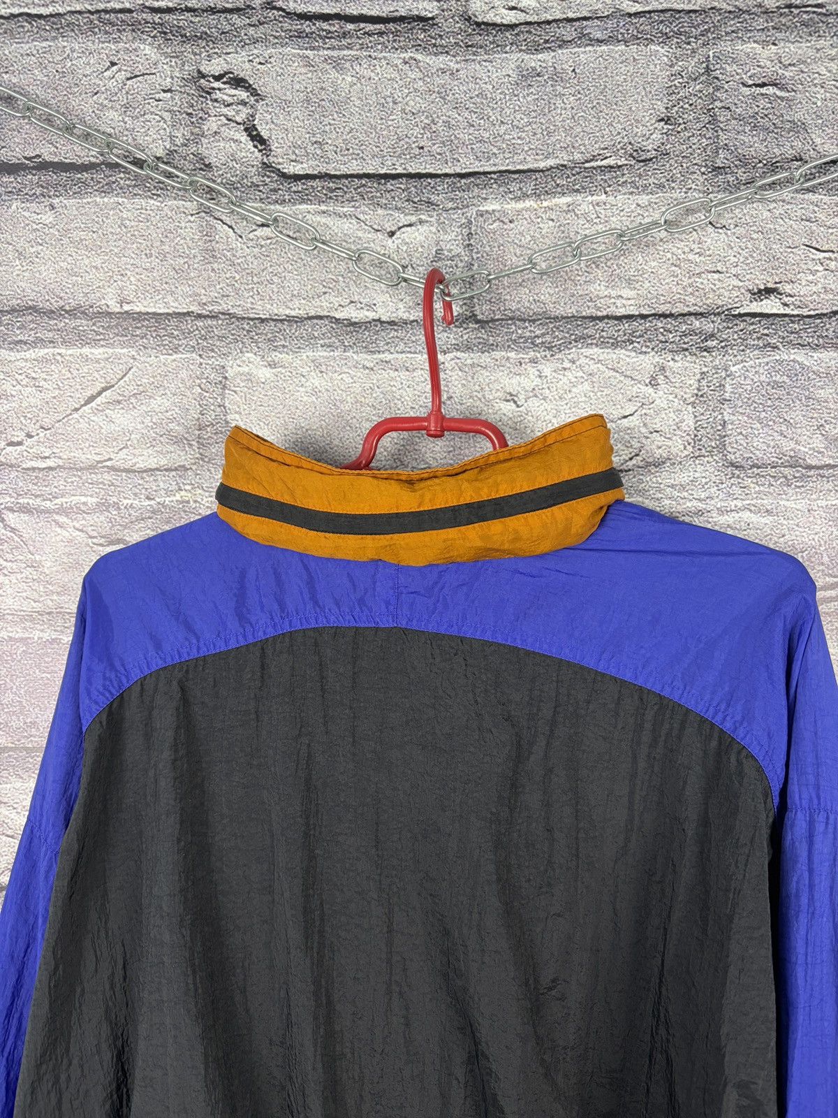 Nike Vintage multicolour Nike windbreaker jacket rare raincoat Size US L / EU 52-54 / 3 - 3 Thumbnail