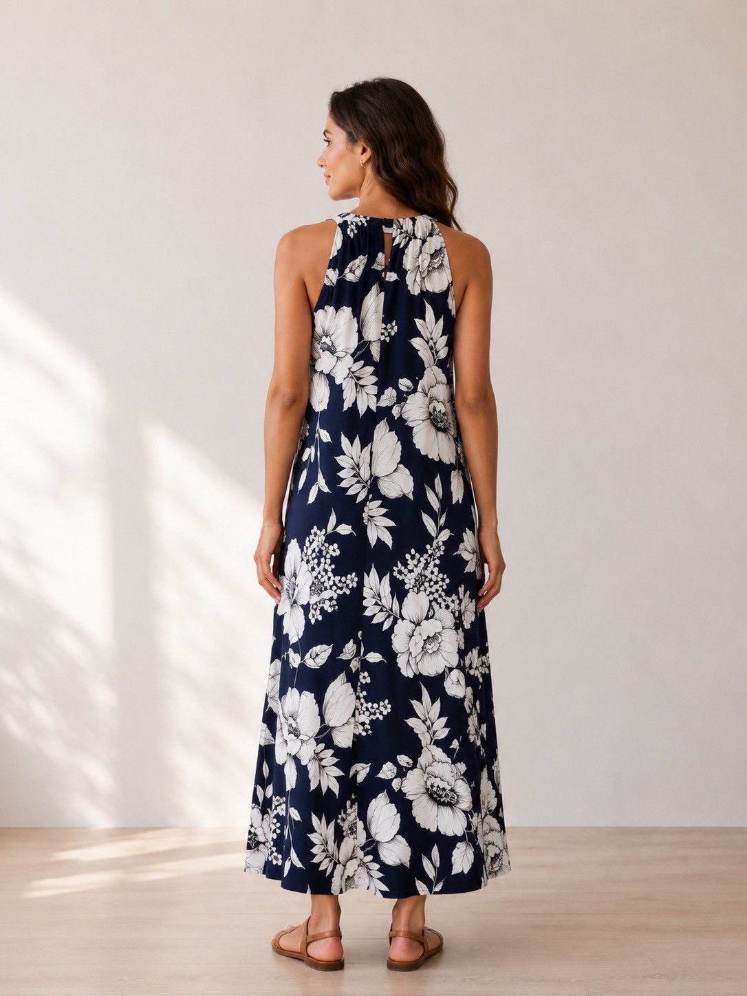 Anne Klein 🎉LAST PIECE🎉ANNE KLEIN Milly FloralHalter Maxi Dress Size XL / US 12-14 / IT 48-50 - 2 Thumbnail