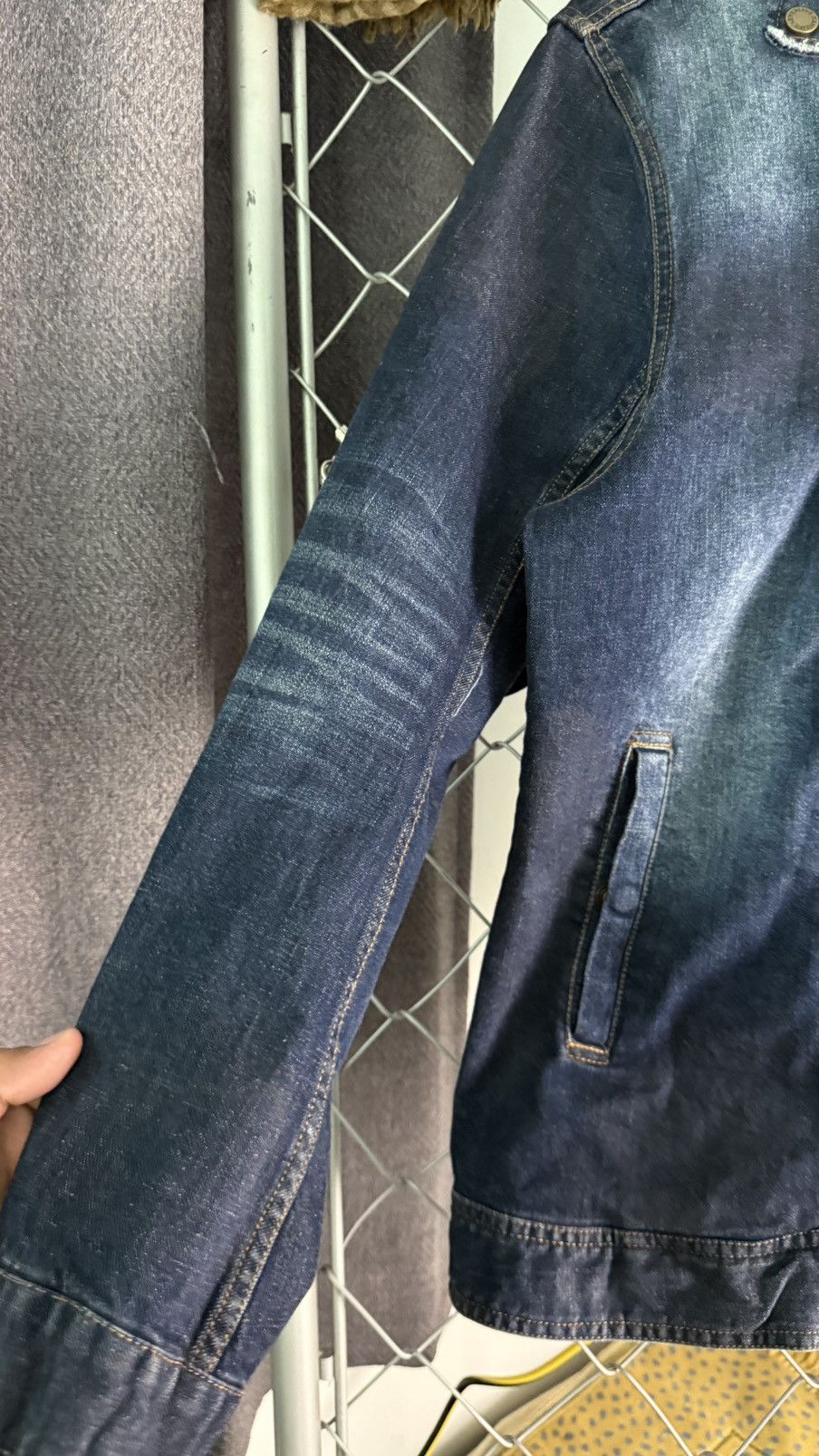 Karl Kani Karl Kani 183K1605 Jacket Denim Double Biker Jacket Indigo Size US L / EU 52-54 / 3 - 7 Thumbnail