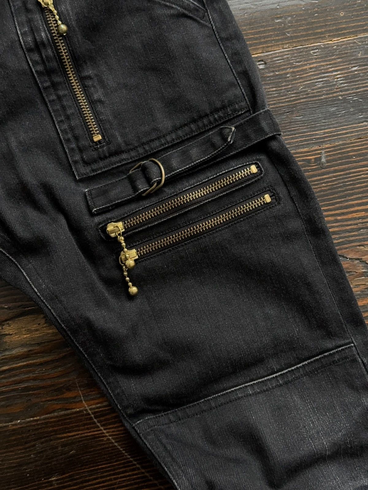 Blackmeans Blackmeans Denim Zipper Pants Size US 29 - 5 Thumbnail