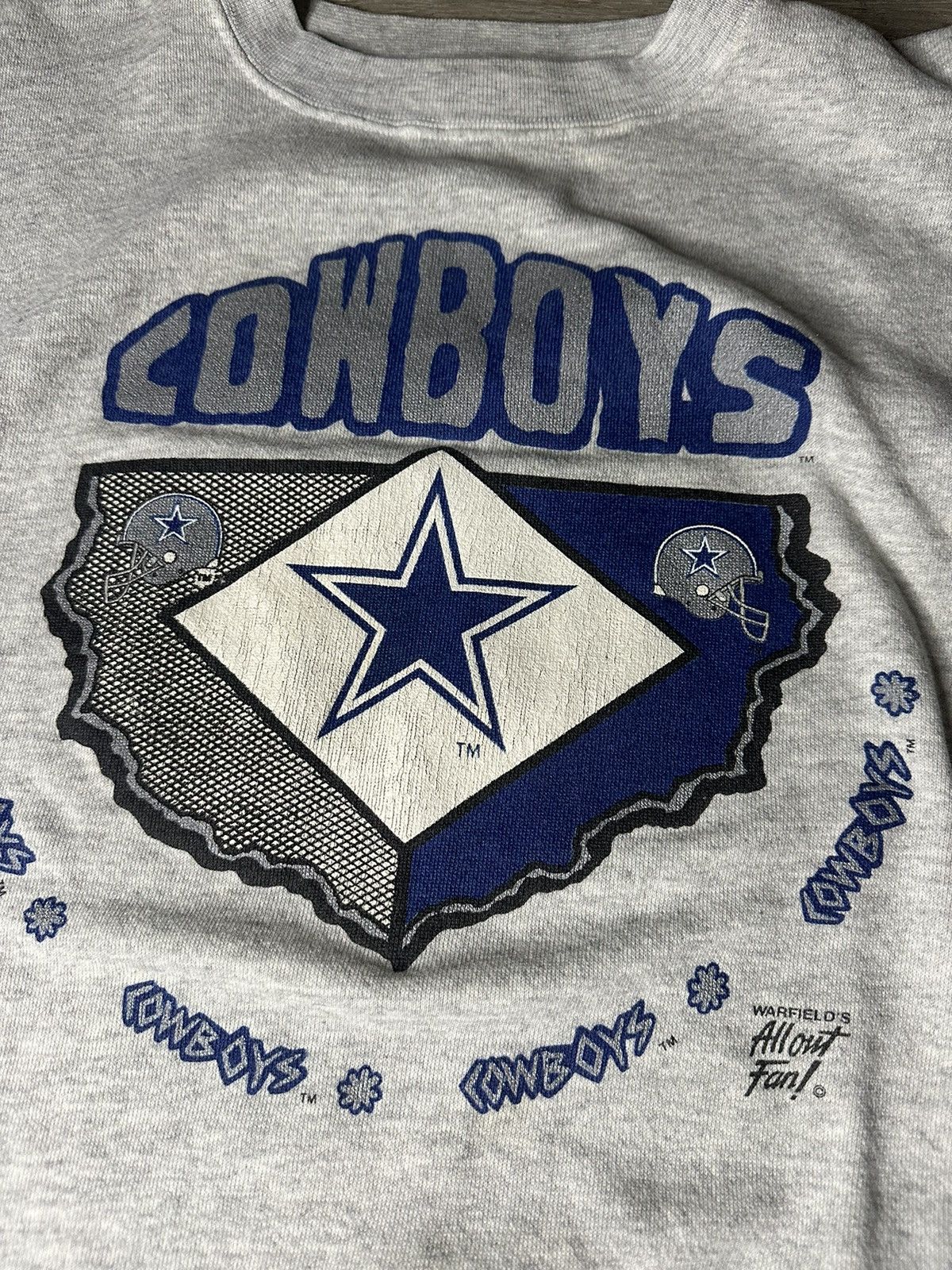 Tultex × Vintage 90s Dallas Cowboys crewneck sweatshirt Size US L / EU 52-54 / 3 - 2 Thumbnail
