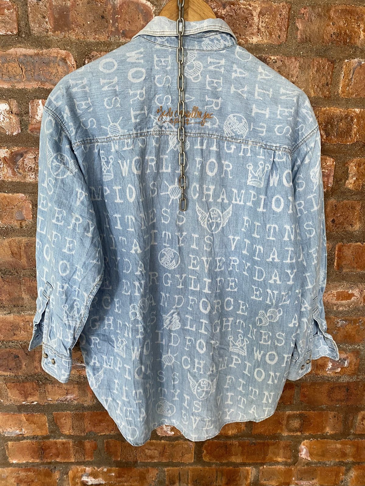 Jean Charles De Castelbajac Vtg poem and Anarchy button up Size US L / EU 52-54 / 3 - 12 Thumbnail