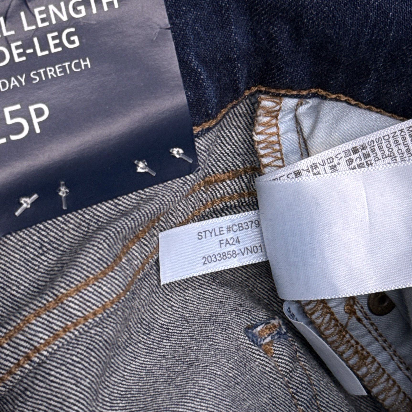 J.Crew J.CREW Jeans Wide-Leg 25 Petite Mid Rise Stretch Womens Denim Blue 5-Pocket Inseam 26 In./Petites Jeans Stretch Modern City Womens Size 42" / US 20 - 7 Thumbnail