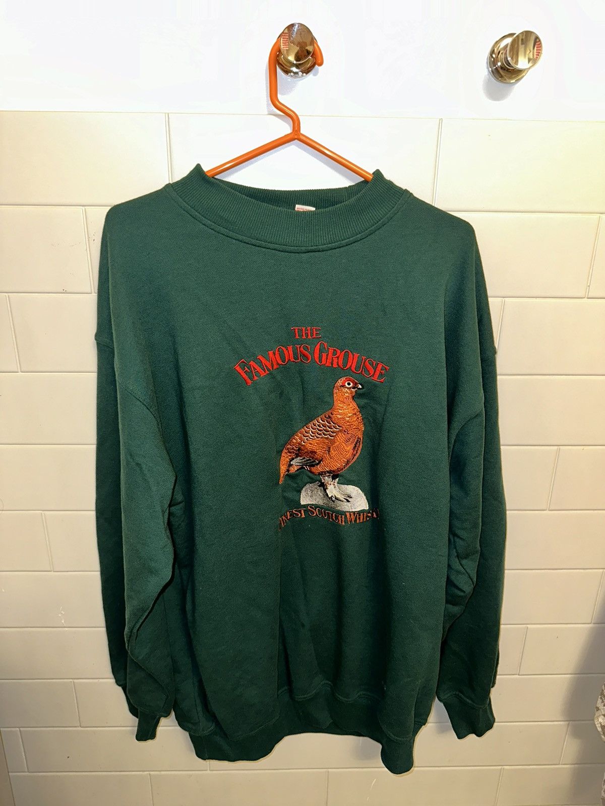 Designer × Vintage The Famous Grouse Crew Neck Size US XL / EU 56 / 4 - 1 Thumbnail