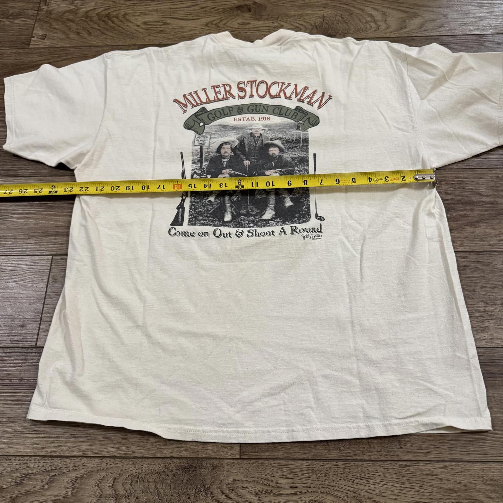 Lee Vintage 90s Golf & Guns Funny Shirt Miller Stockman Size US XL / EU 56 / 4 - 6 Thumbnail