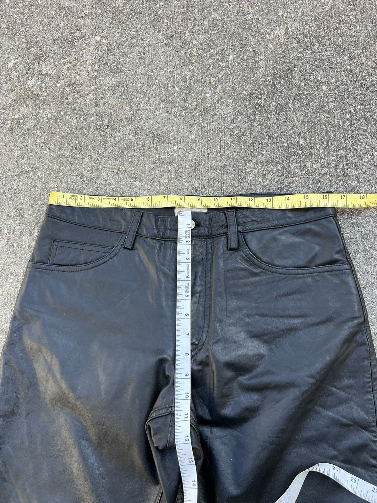 Japanese Brand × Vintage Vintage Charing Flam Japan Sheep Leather Jeans Pant Size US 32 / EU 48 - 22 Thumbnail