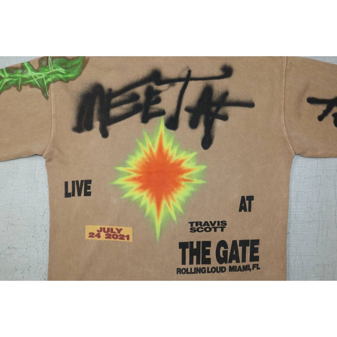 TRAVIS SCOTT MERCH Live At The Gate HOODIE Size Medium