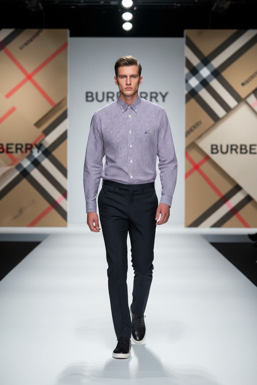 Burberry 🔥 Burberry plaid checkred shirt size xl Size US XL / EU 56 / 4 - 2 Thumbnail