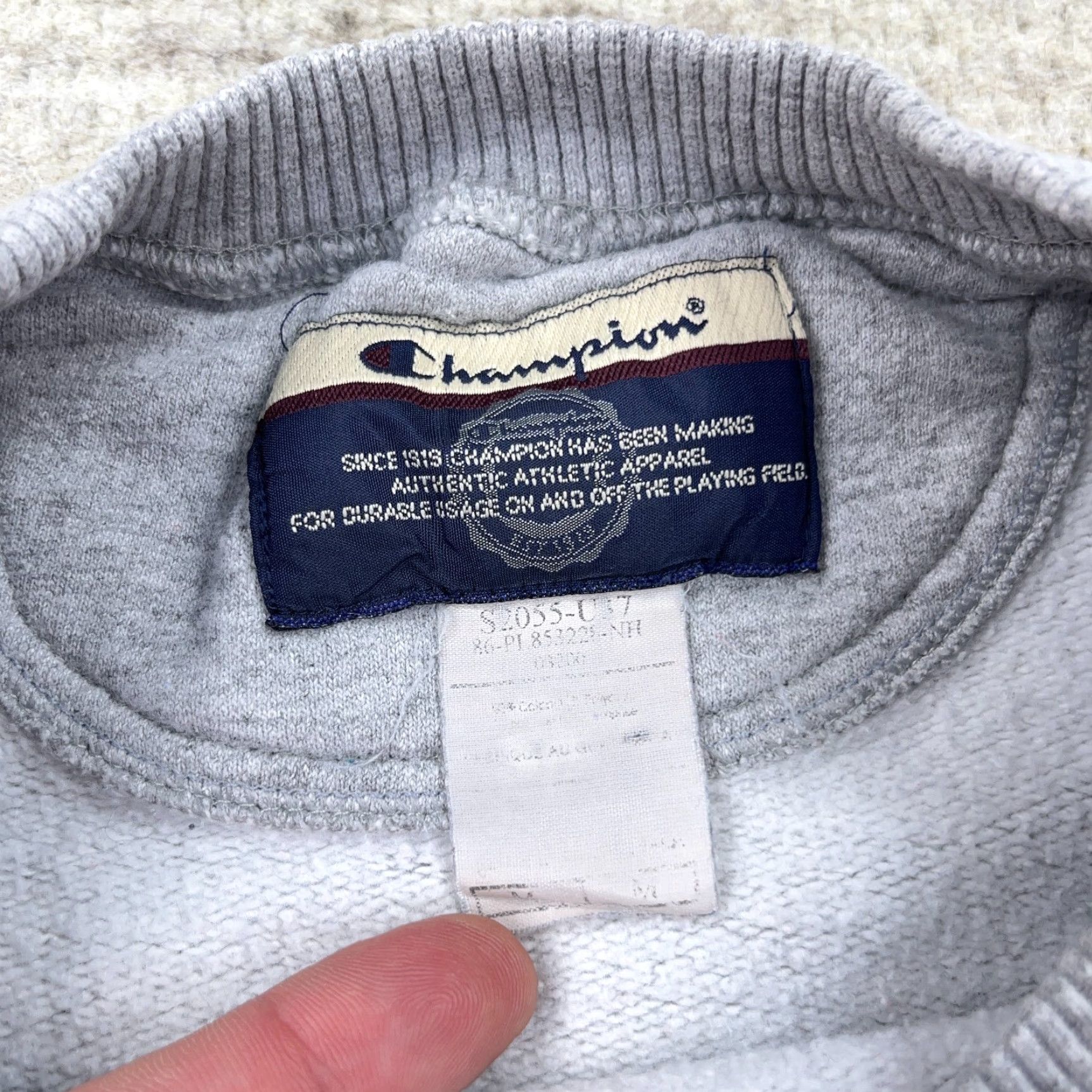 George VINTAGE George Sweatshirt Men Medium Gray Crewneck Fleece Graphic Print Bald Eagle Nature 90s Size US M / EU 48-50 / 2 - 3 Thumbnail