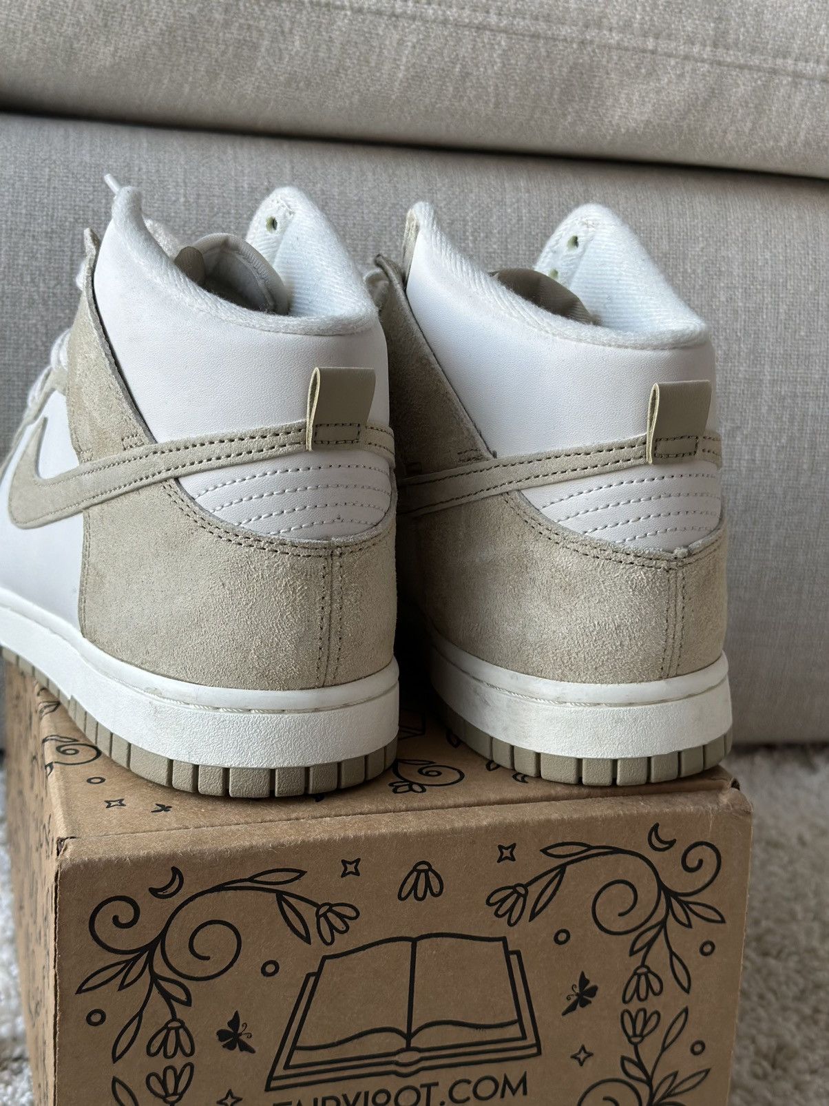 Nike Nike Dunk Tan Suede High Size US 8.5 / EU 41-42 - 5 Thumbnail