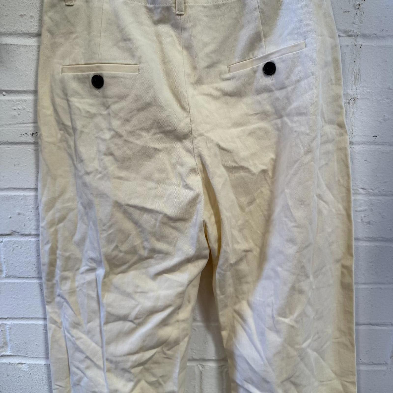 Other Women's Cream and White Trousers Size 32" / US 10 / IT 46 - 5 Thumbnail