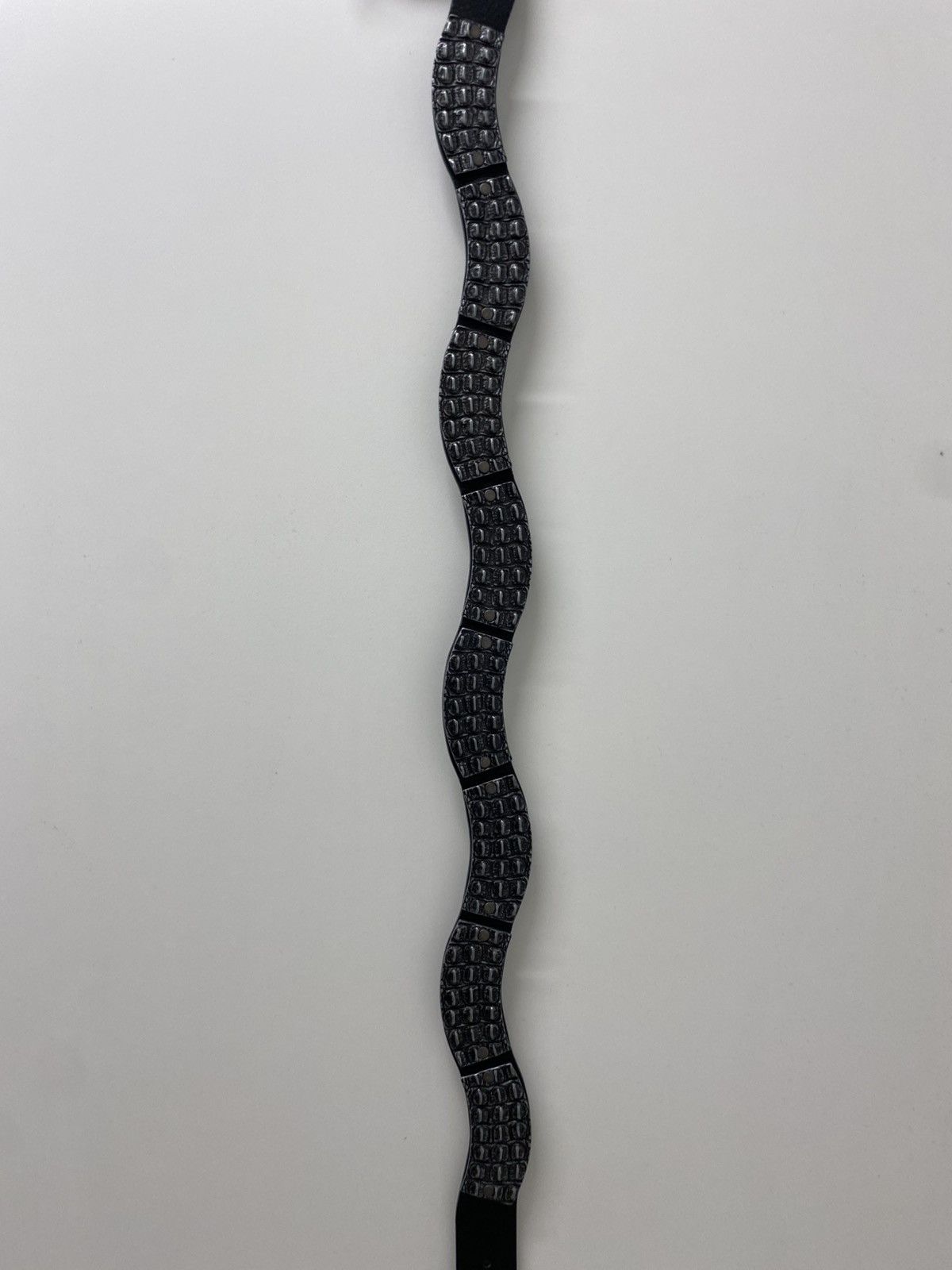 Diesel Diesel B-Metal Alligator Belt – Rare Runway Piece (SS23) Size 40 - 3 Thumbnail