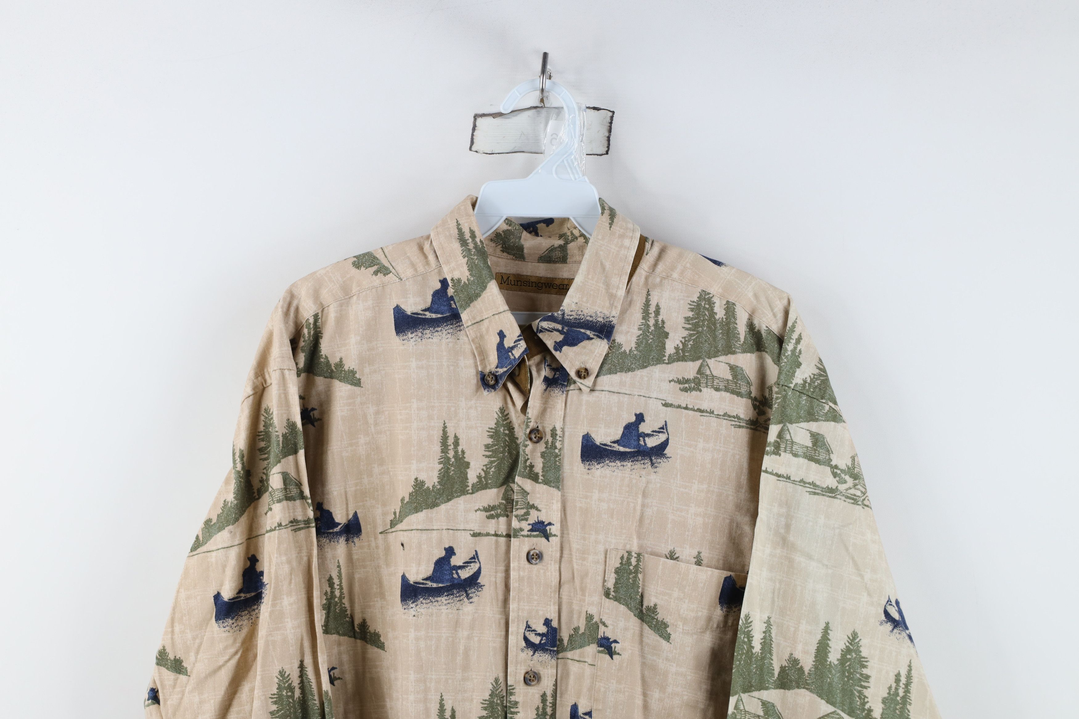 Vintage Vintage Streetwear Nature All Over Print Button Down Shirt Size US L / EU 52-54 / 3 - 2 Thumbnail