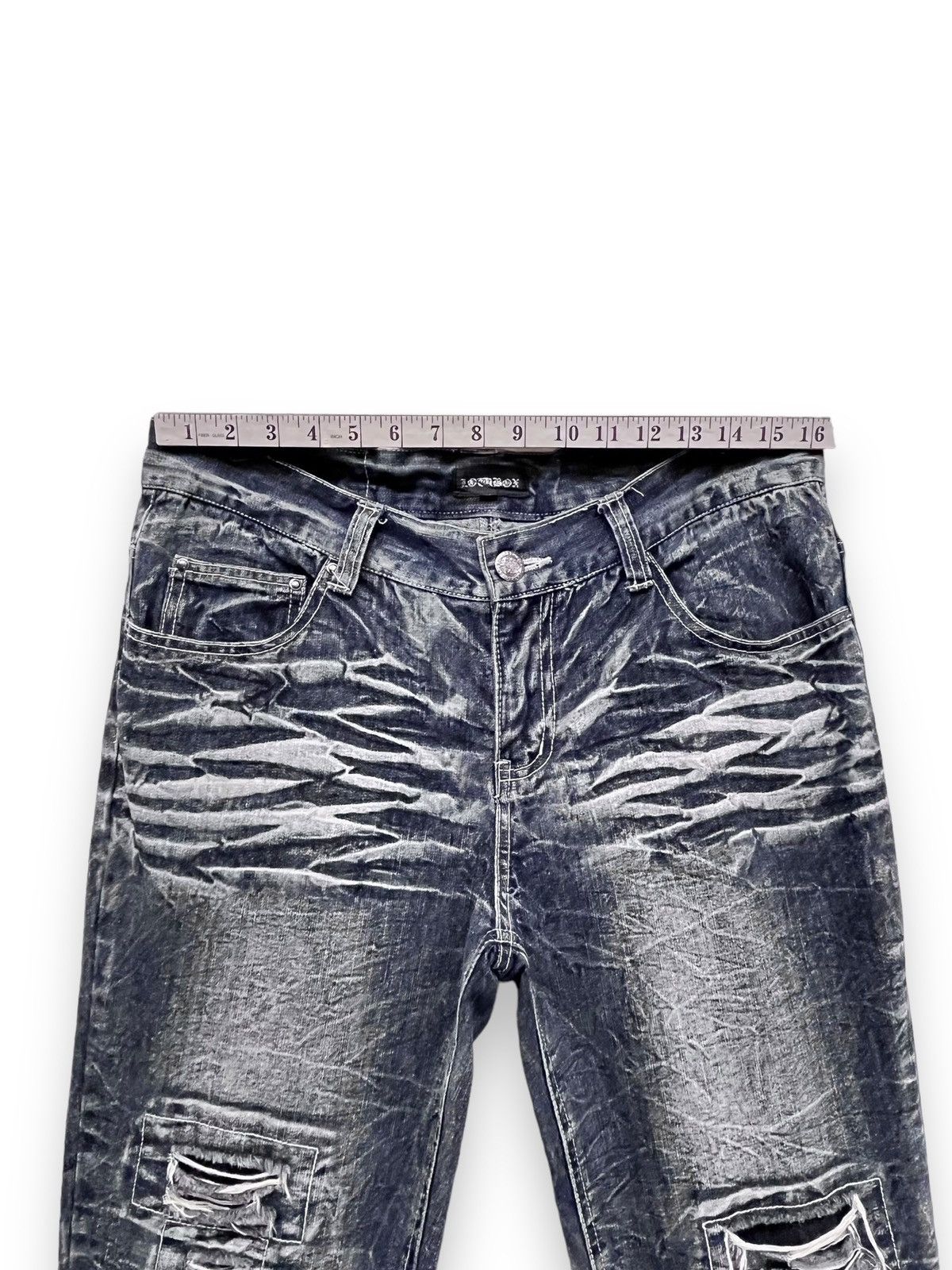 FYE LOWBOX Seditionaries Grunge Ripped FLARE REWORKED Jeans