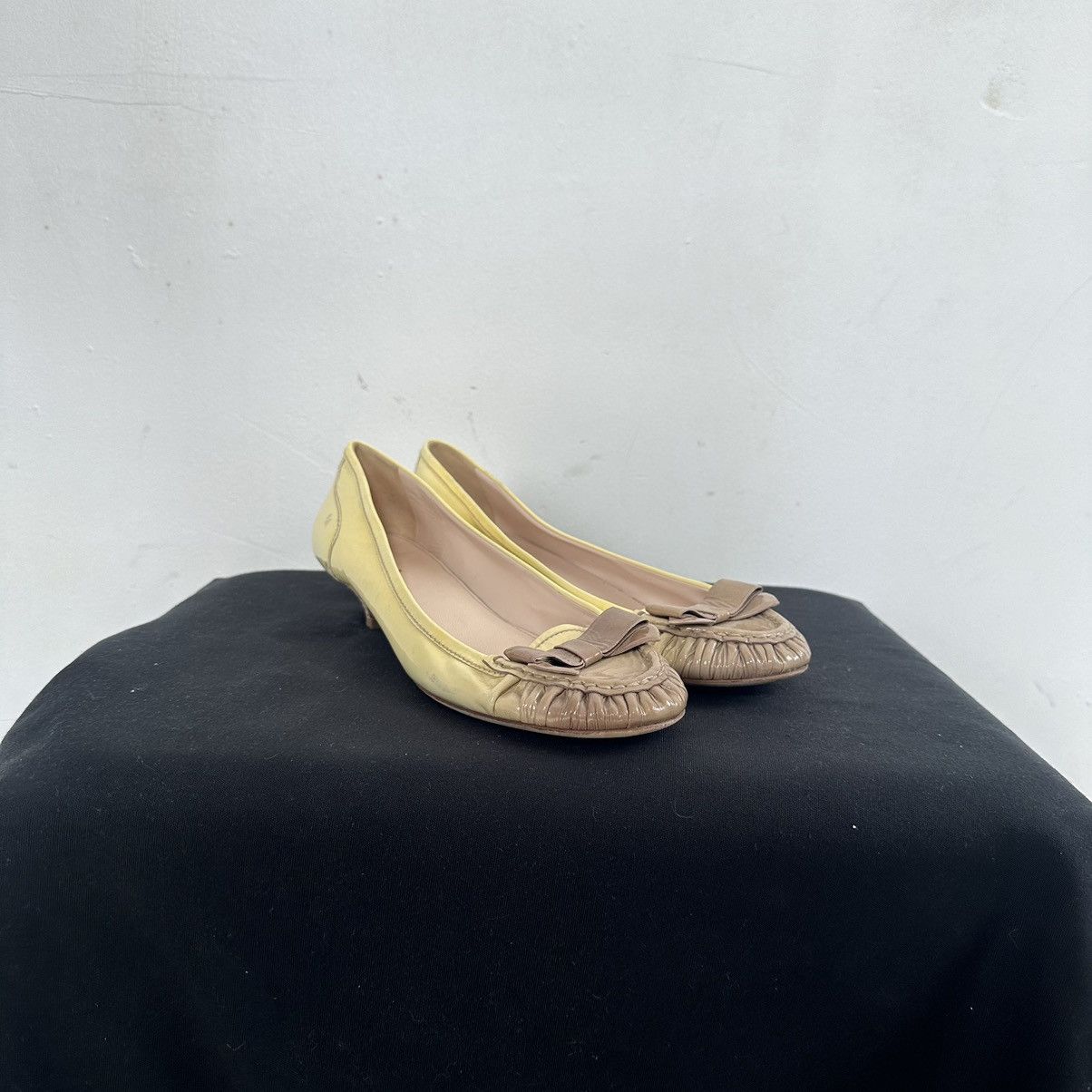 Prada Prada small heel Ballet Flats Shoes Vintage 2000s Retro Rare Size US 8 / IT 38 - 2 Thumbnail