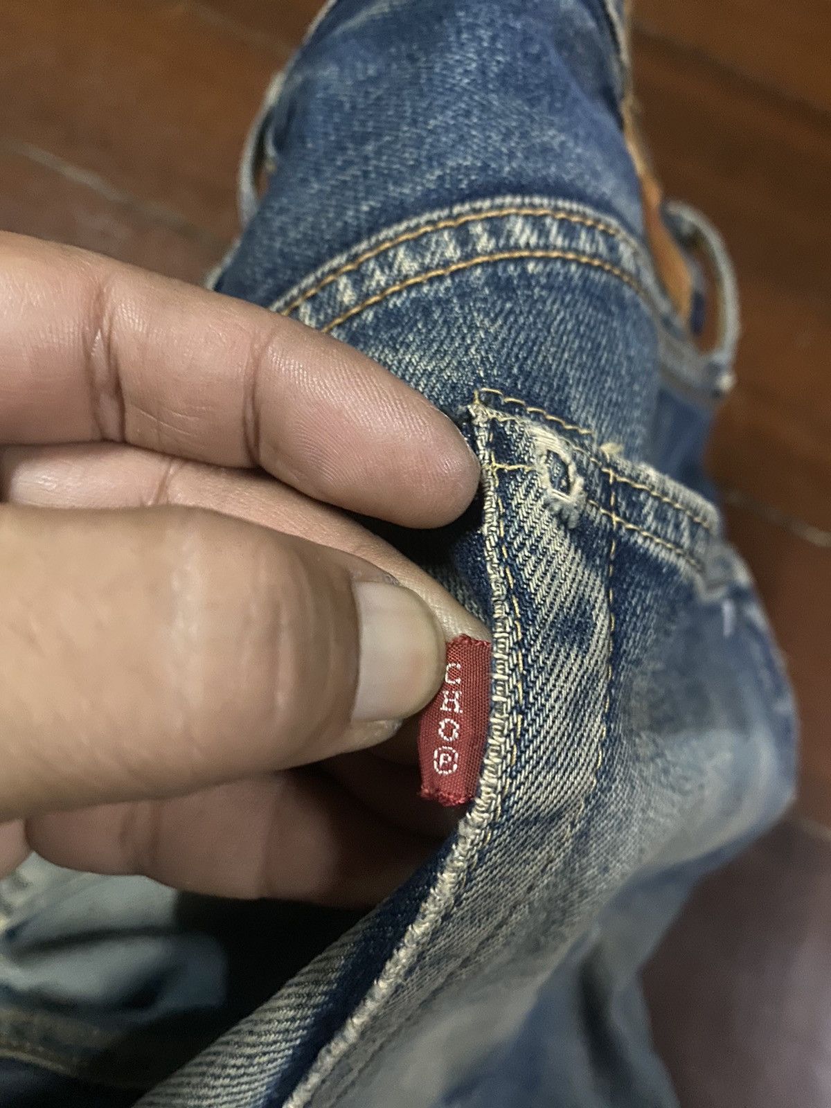 Japanese Brand VINTAGE Reworked Sewing Chop Overalls Selvedge rusty denim Size US 34 / EU 50 - 18 Thumbnail