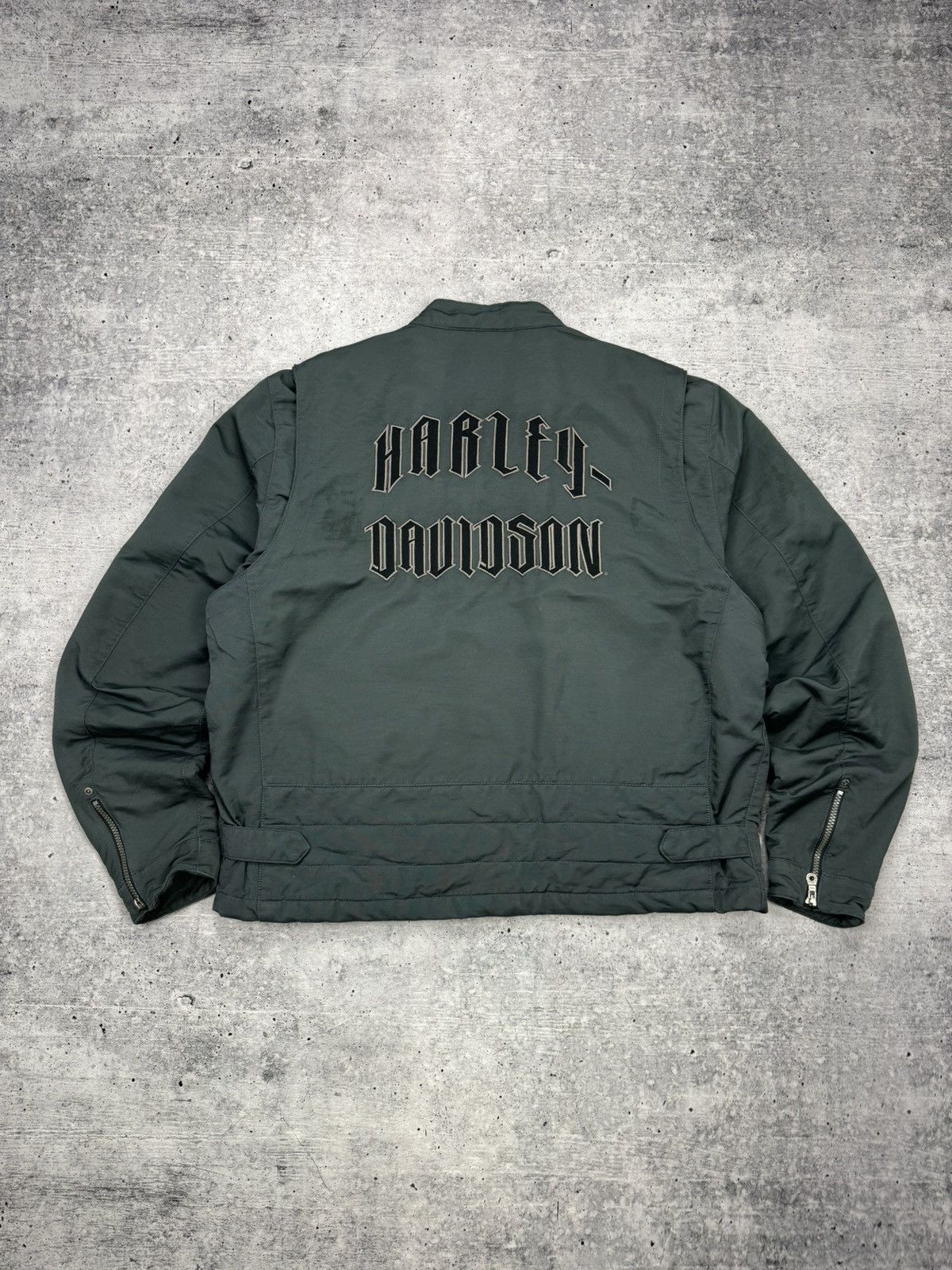 Vintage 90’s Y2K Harley Davidson Big Logotype Bomber Jacket