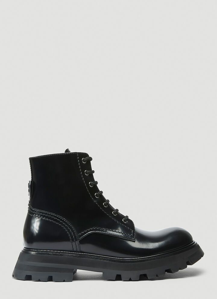 Alexander McQueen o1w1db10925 Wander Boot in Black Size US 10.5 / IT 40.5 - 1 Thumbnail
