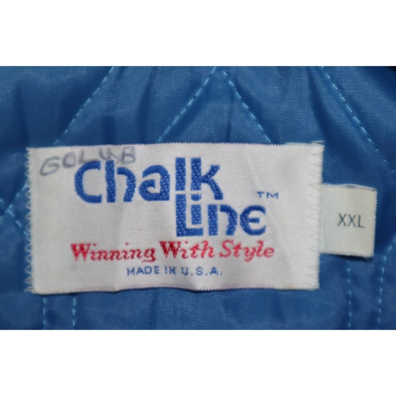 Chalk Line Vintage 80s NY Giants Chalk Line Satin Bomber Jacket 2XL Size US XXL / EU 58 / 5 - 3 Thumbnail