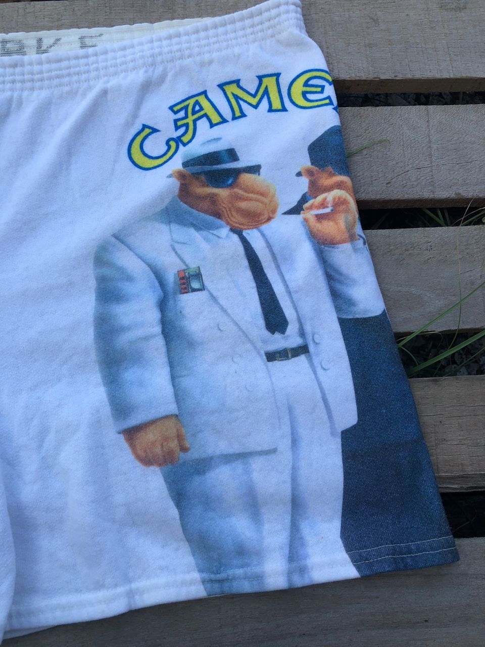 Camel 1990s Vintage Camel Smoking Short Pants Size US 36 / EU 52 - 5 Thumbnail