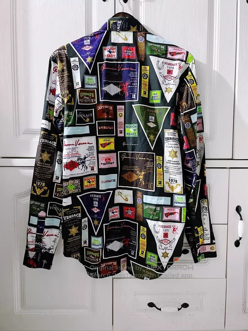 Versace Versace Full printed long-sleeved shirt Size US M / EU 48-50 / 2 - 2 Thumbnail