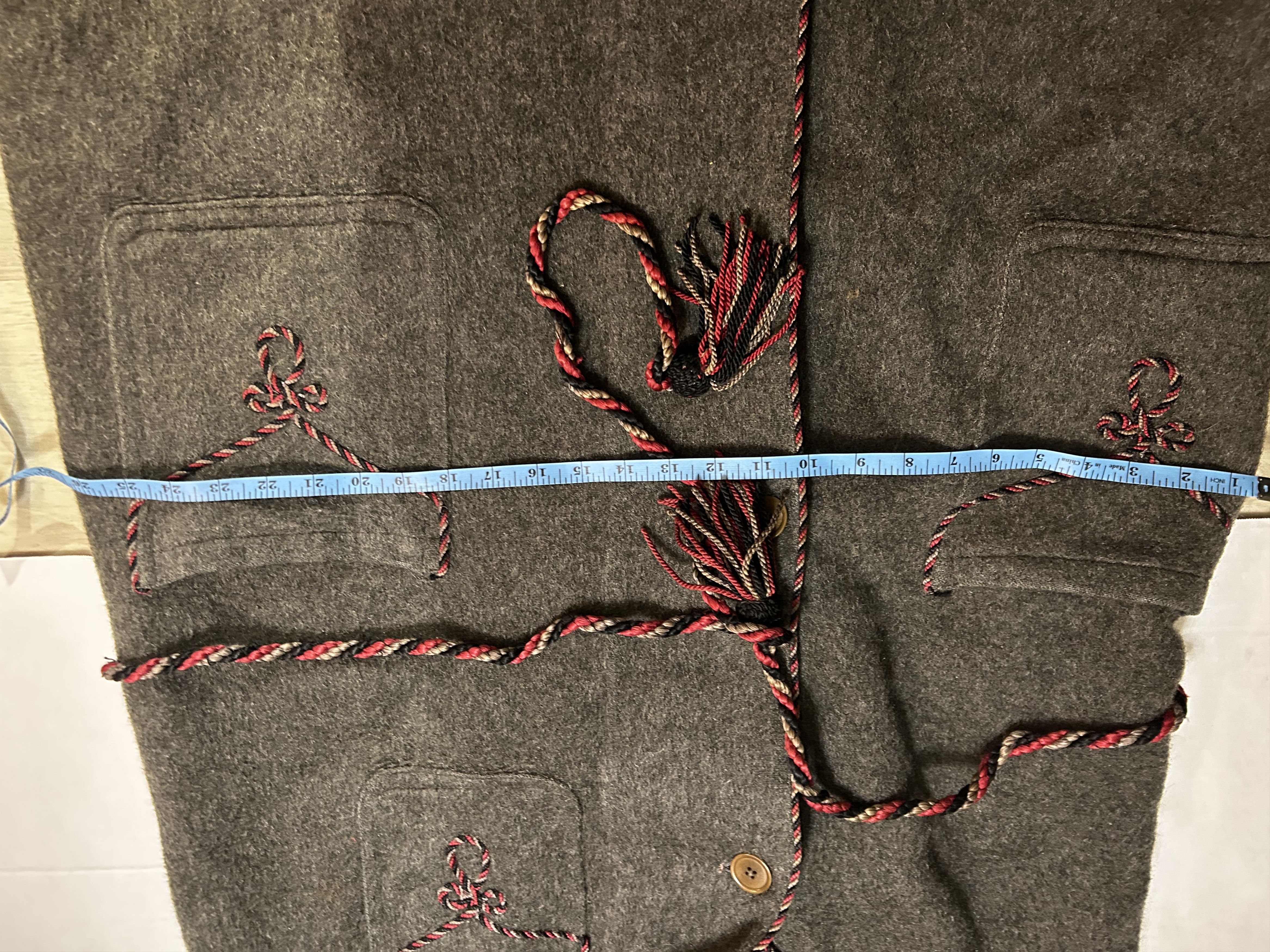Other MINT Vintage 30s T. Eaton Co. Wool Dressing/Smoking Jacket Size ONE SIZE - 10 Thumbnail