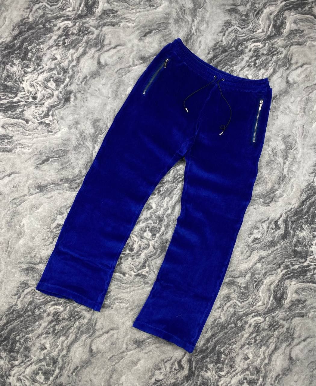 Versace Versace Medusa Logo Velour Sweatpants Women Size S Blue Size 28" / US 6 / IT 42 - 2 Thumbnail