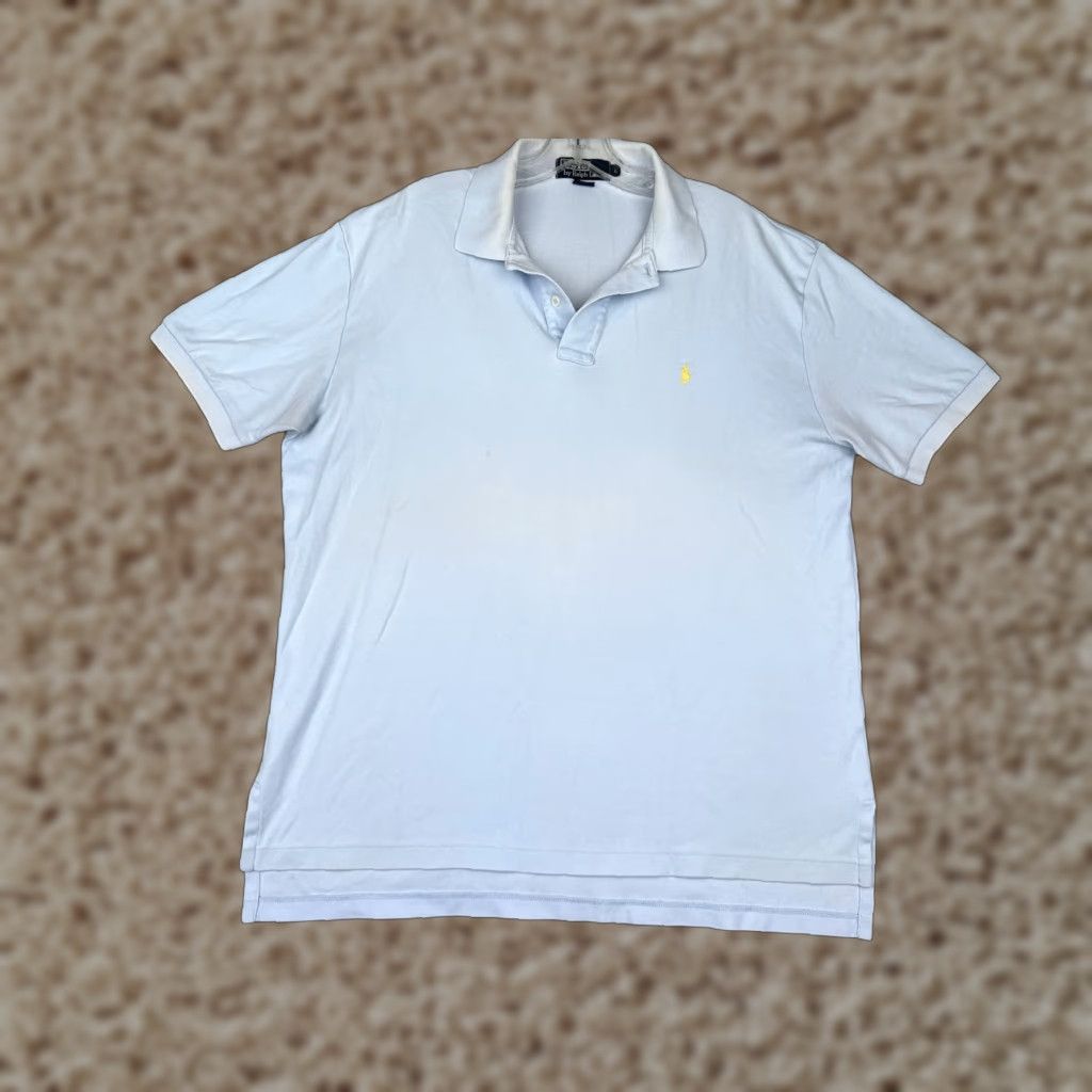Ralph Lauren VINTAGE Polo Ralph Lauren Shirt Adult Large Light Blue Cotton Short Sleeve READ Size US L / EU 52-54 / 3 - 1 Thumbnail