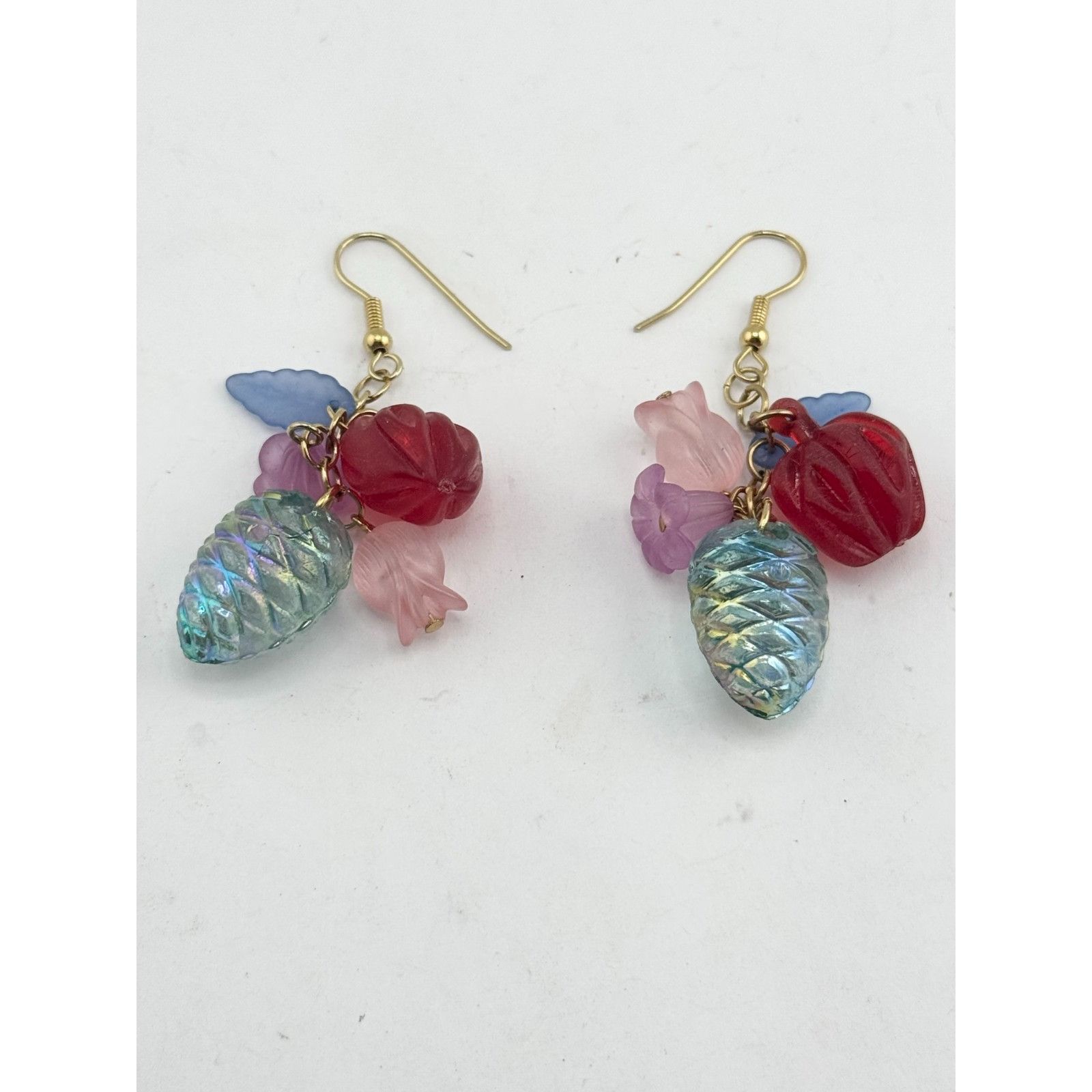 Vintage Vintage plastic fruit dangle drop earrings Size ONE SIZE - 3 Thumbnail