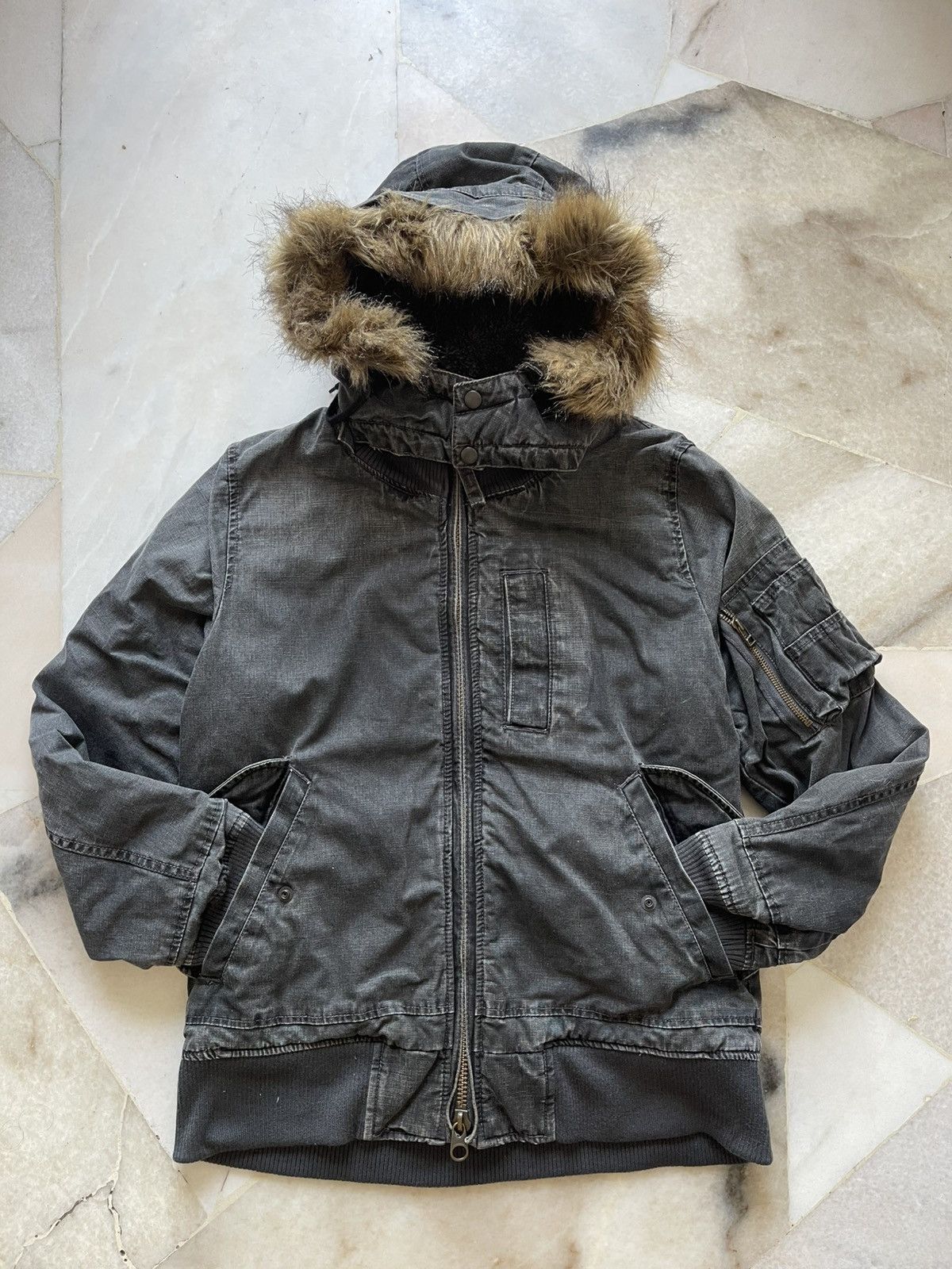 If Six Was Nine 2000s Johnbull Kojima Bomber With Fur Jacket Size US M / EU 48-50 / 2 - 14 Thumbnail