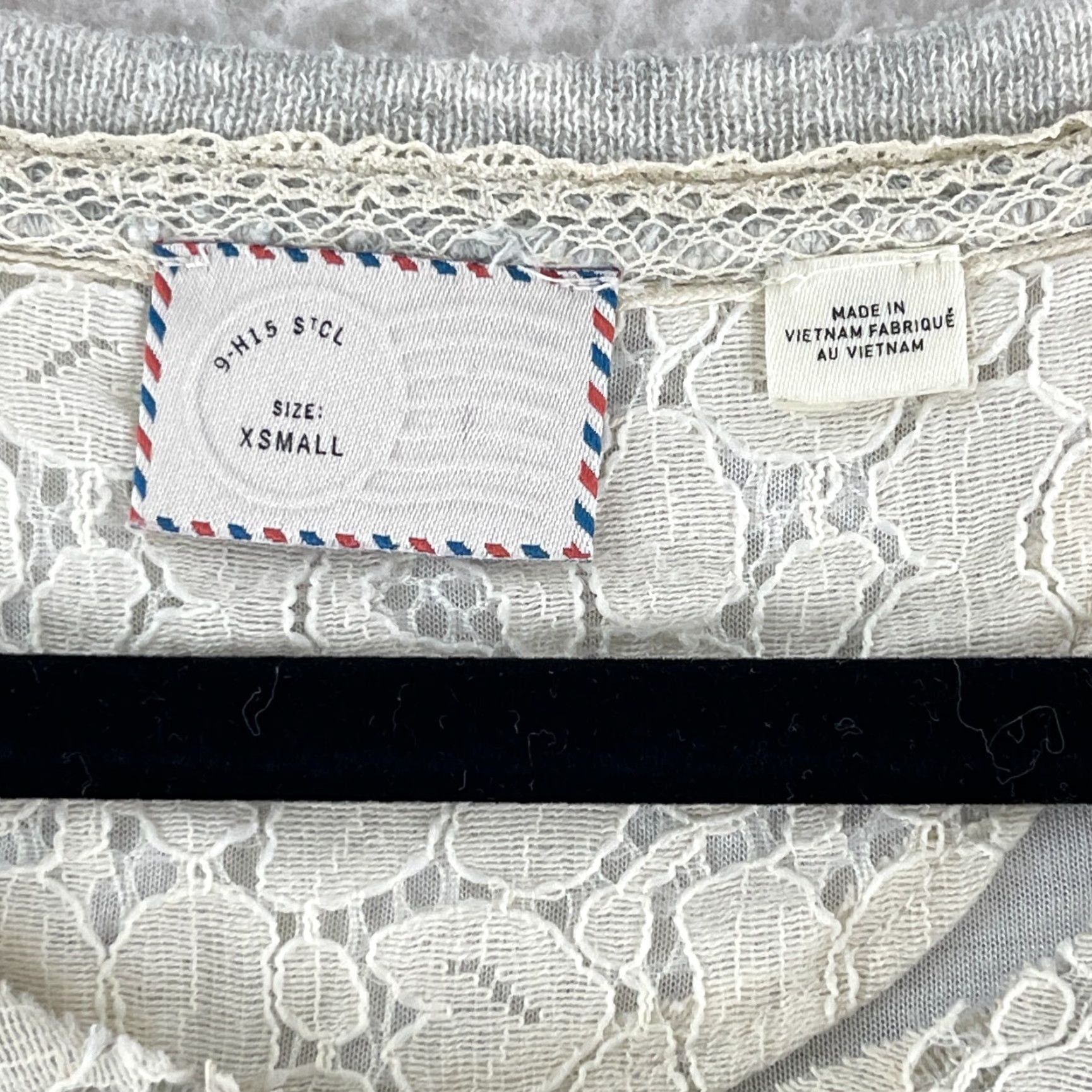 Anthropologie Postmark Shirt Womens XS Gray Textured Knit Peplum Pullover Size XS / US 0-2 / IT 36-38 - 6 Thumbnail