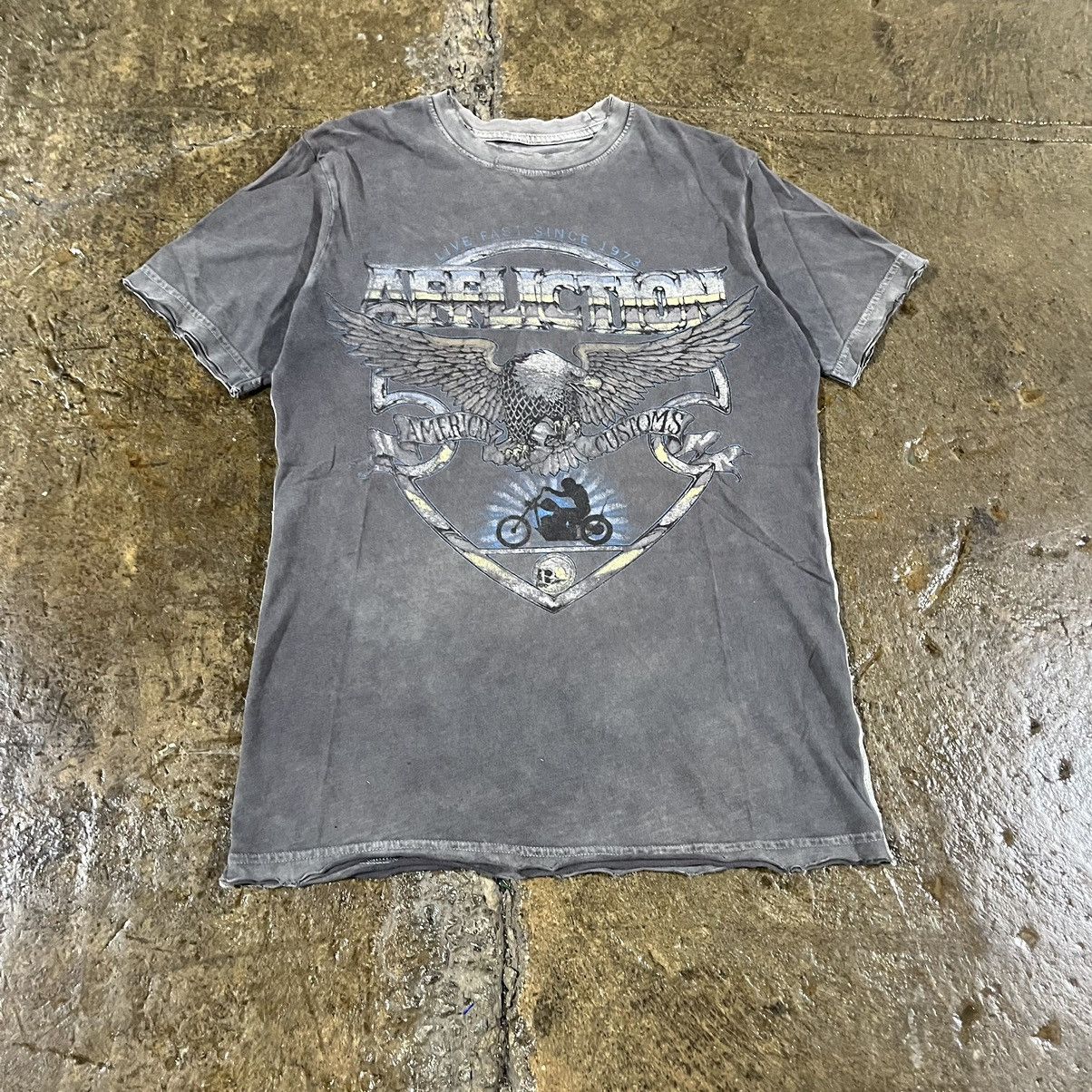 Affliction × Tapout × Vintage Crazy Y2K Affliction Biker Grunge Motorcycle Punk Tee Shirt Size US S / EU 44-46 / 1 - 3 Thumbnail