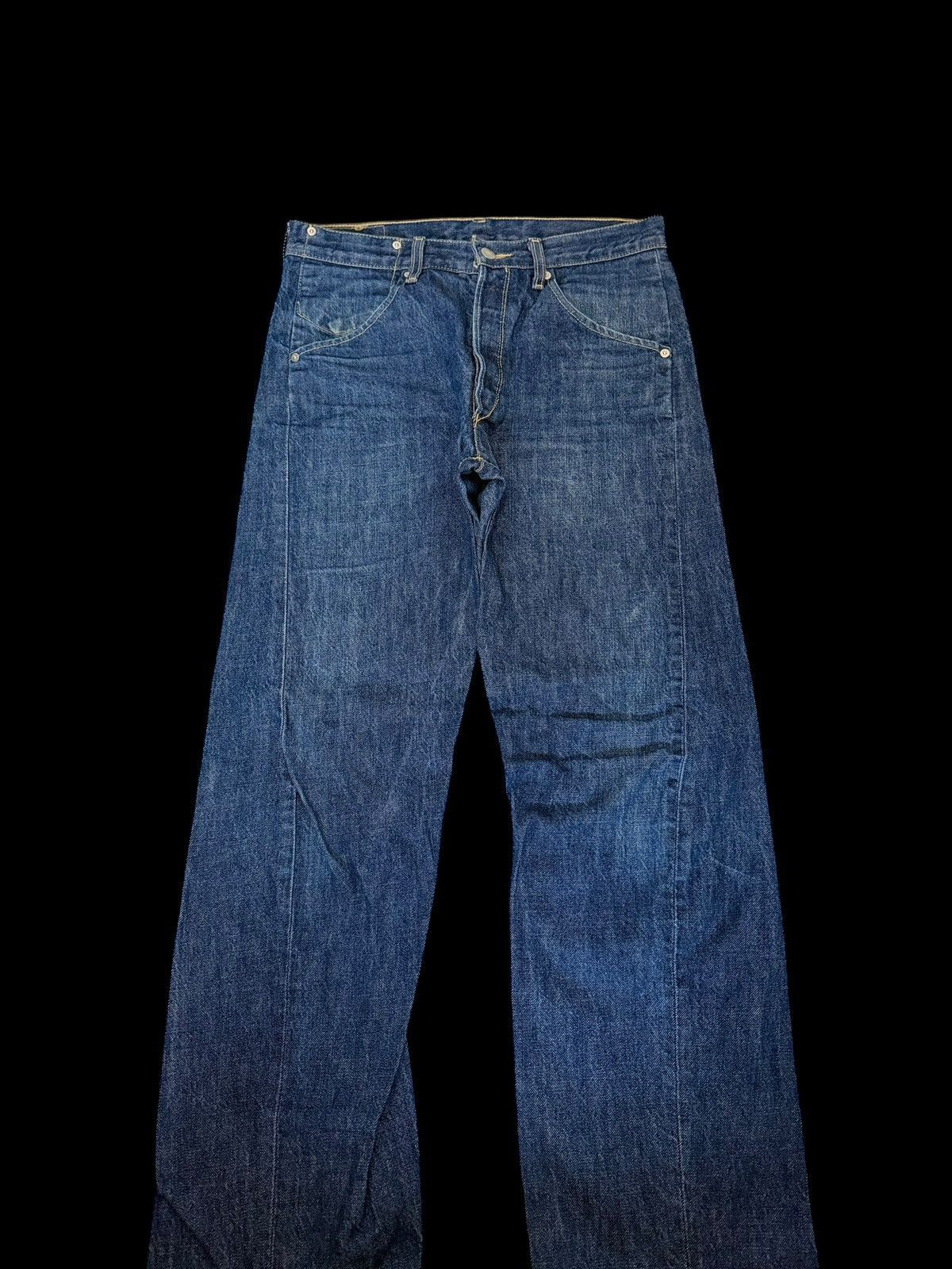 Levi's Levi’s Engineered Navy Baggy Flared Twisted Denim Jeans Y2K Size US 30 / EU 46 - 5 Thumbnail