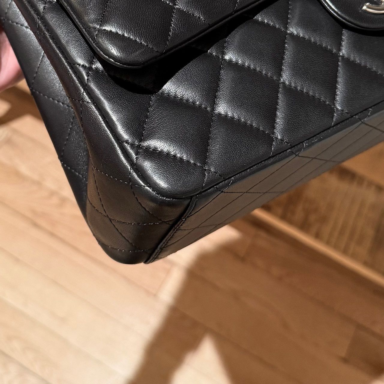 Chanel Chanel Black Lambskin Classic Maxi Double Flap Bag Size ONE SIZE - 22 Thumbnail